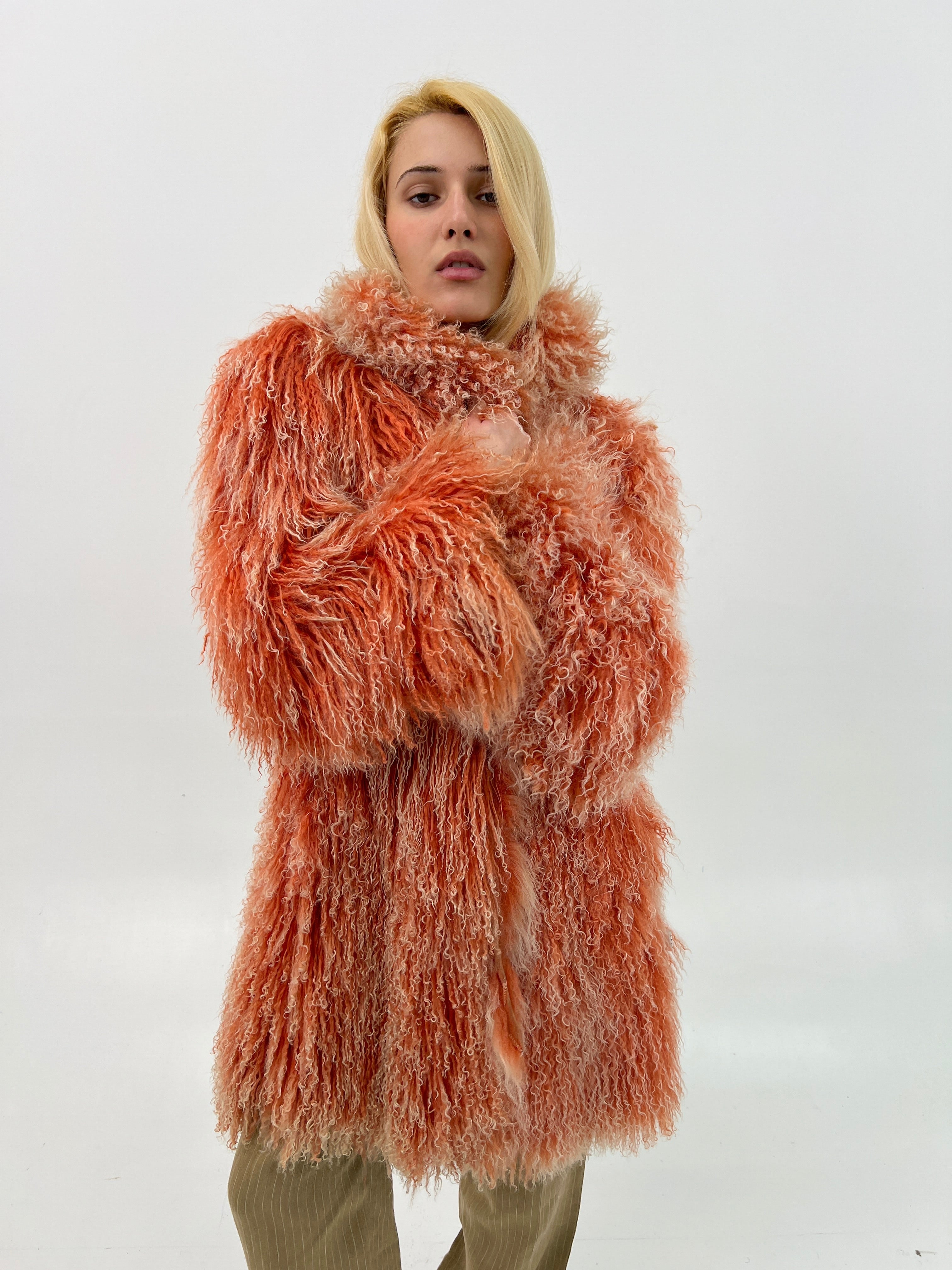 Reversible 100% Real Mongolian Lamb Fur