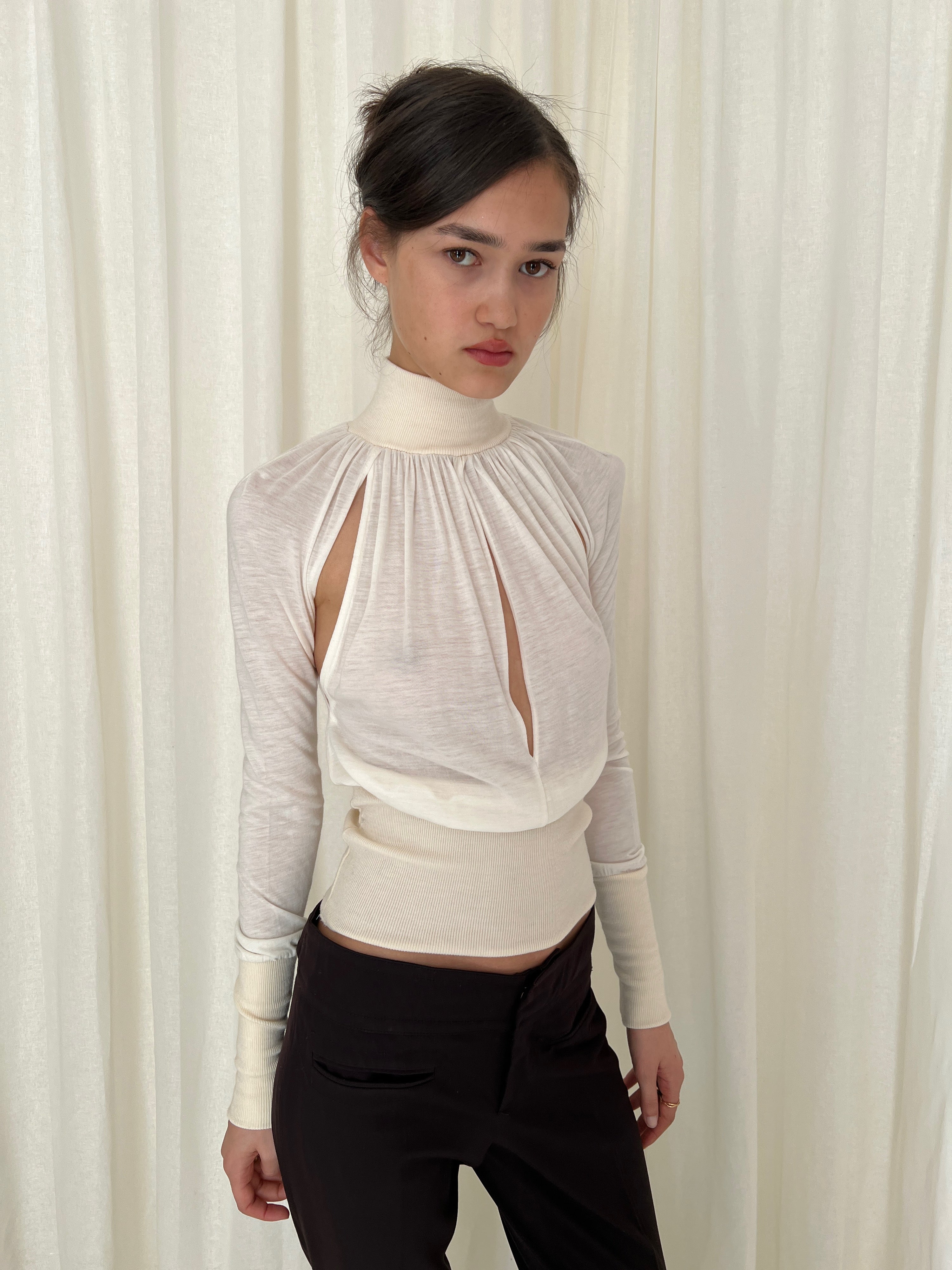 90s Patrizia Pepe cut out top