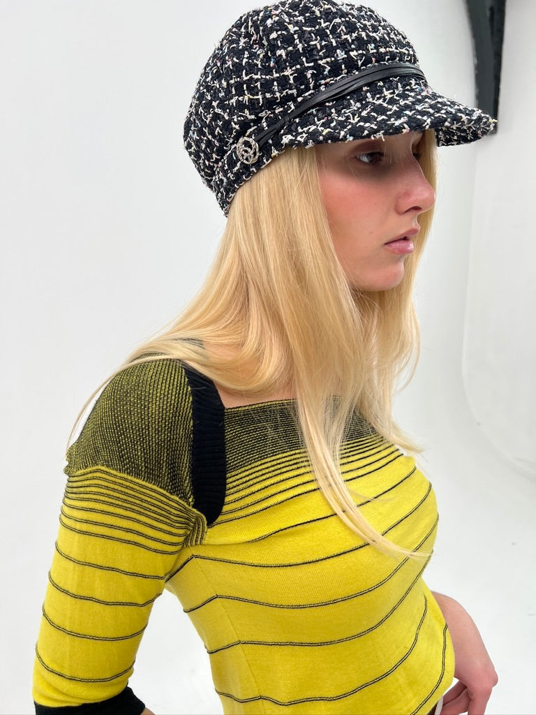 Chanel Tweed Cap