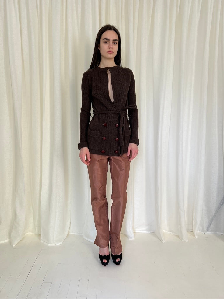 SS05 Gucci Facchinetti Silk Trousers