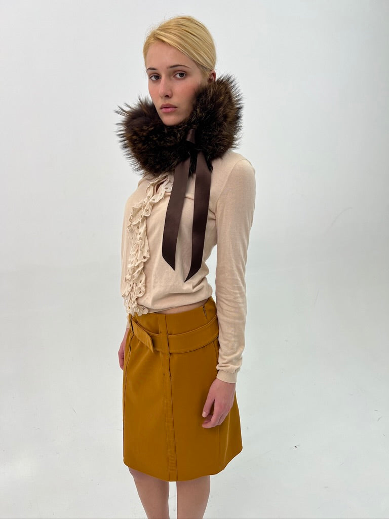 100% Real Racoon Fur Collar