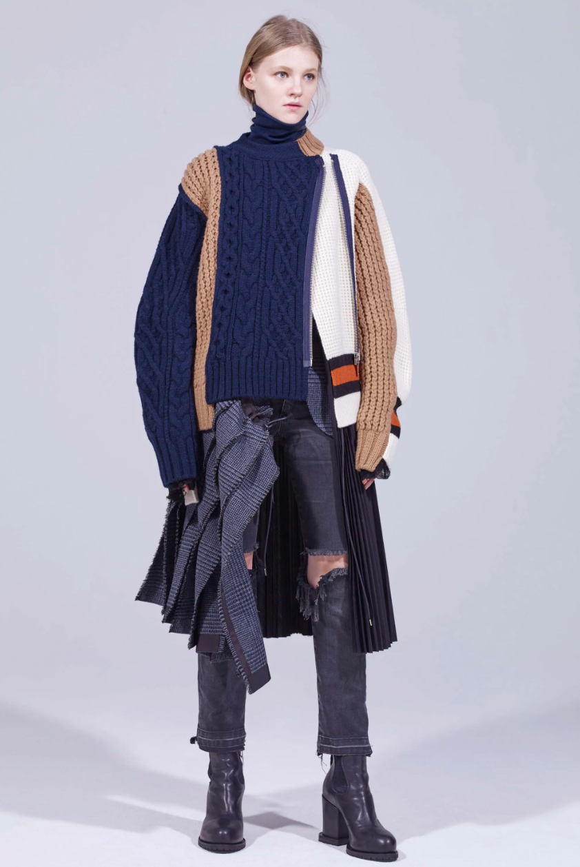 Sacai FW18 Runway Skirt