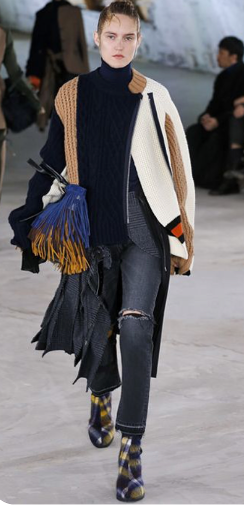 Sacai FW18 Runway Skirt