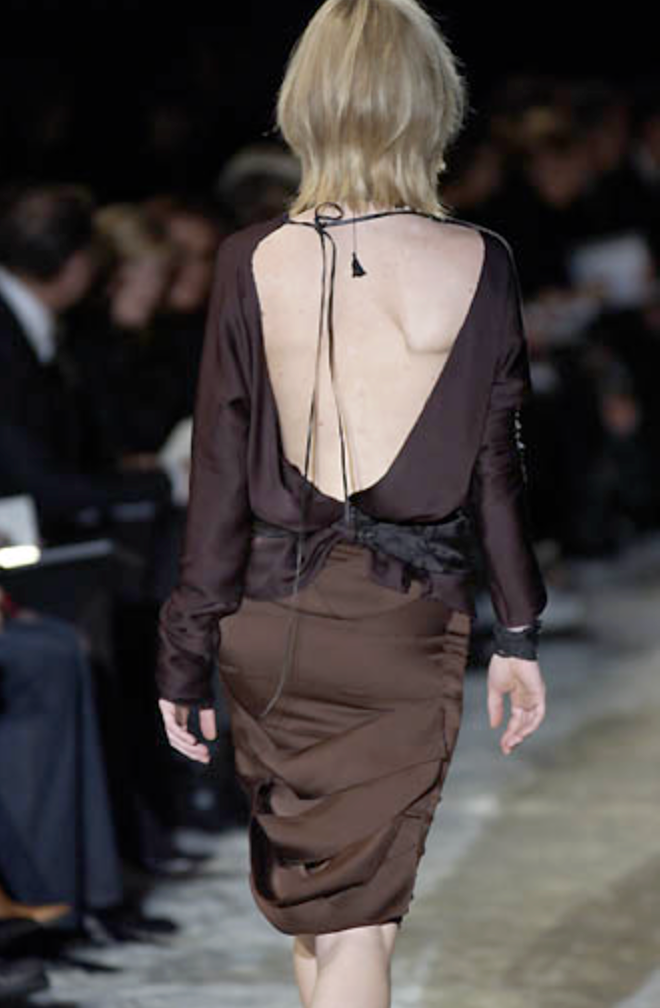 Rare FW02 Gucci Tom Ford cut-out skirt