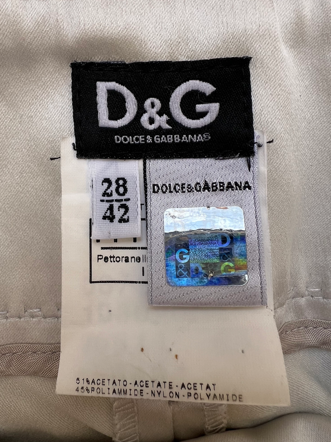 D&G silk capri
