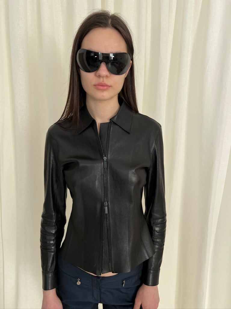 Chanel pilote shield sunglasses