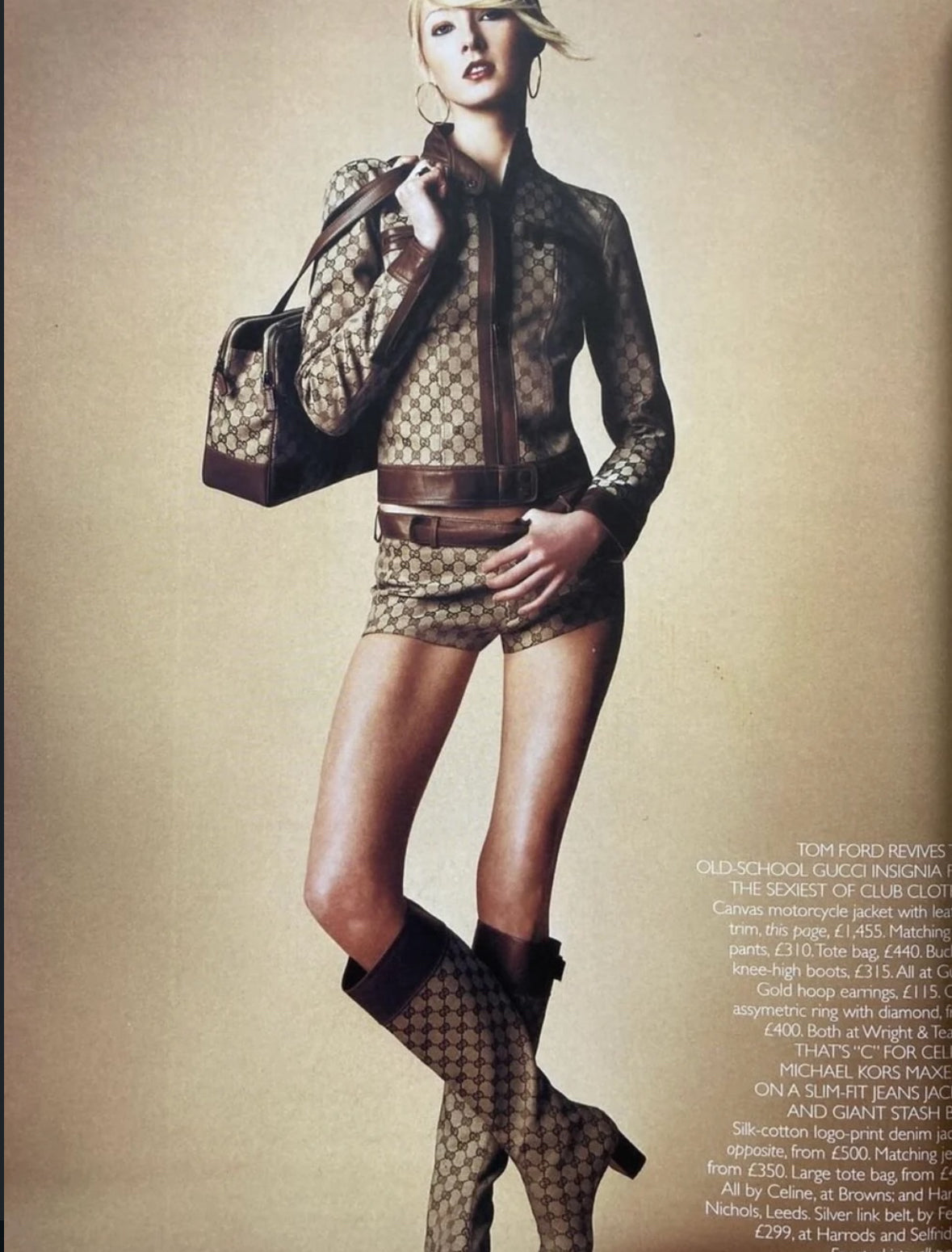 FW00 Gucci Tom Ford monogram shorts