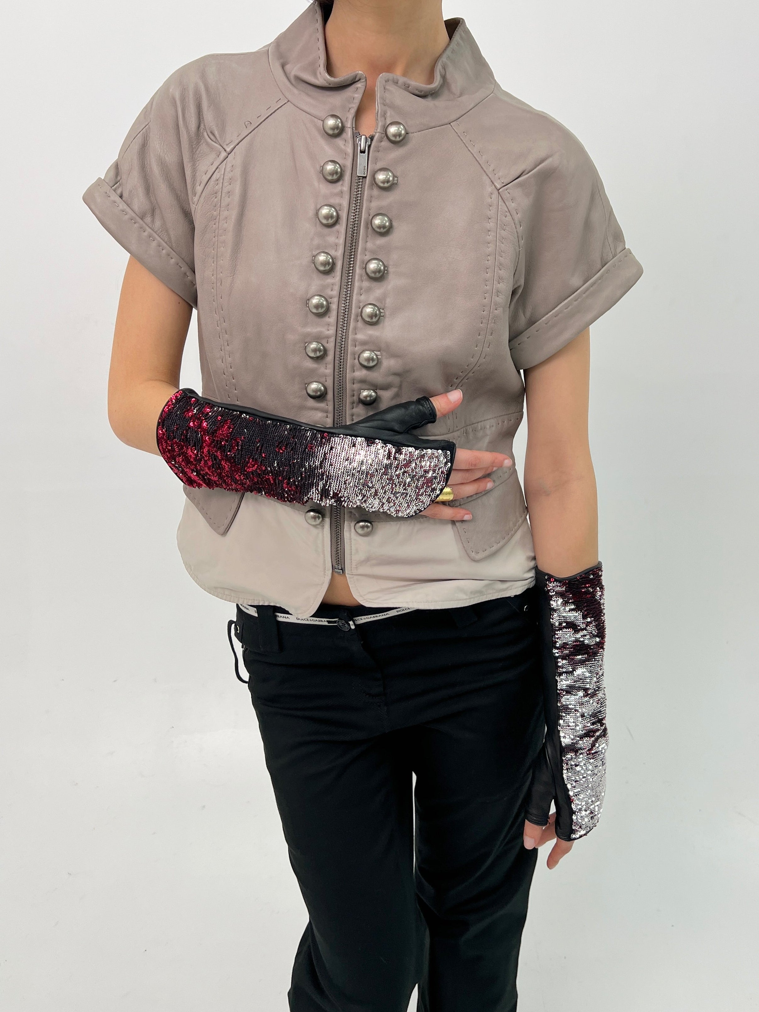 Miu Miu Sequin Mittens