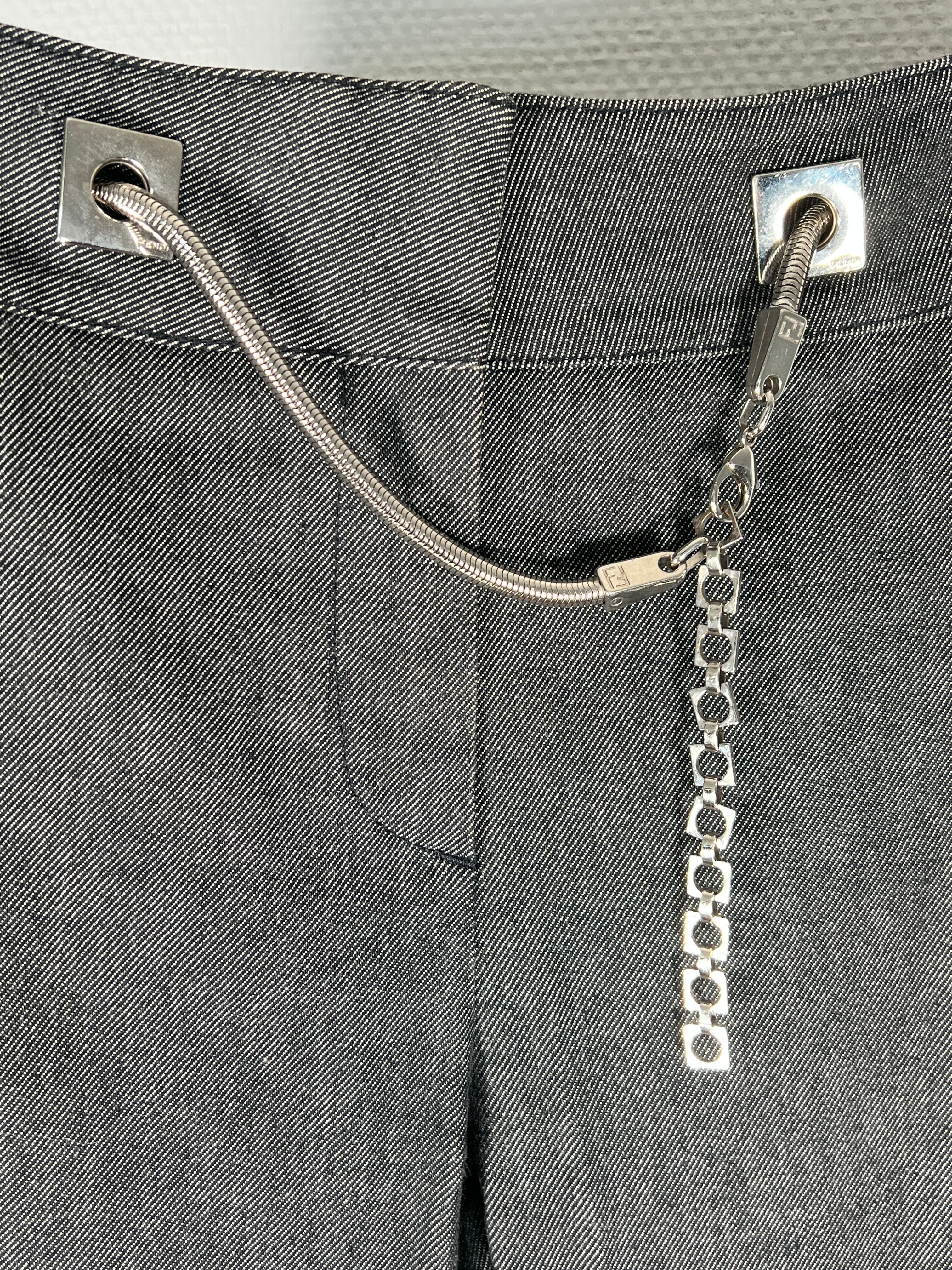 2000s Fendi Denim Trousers