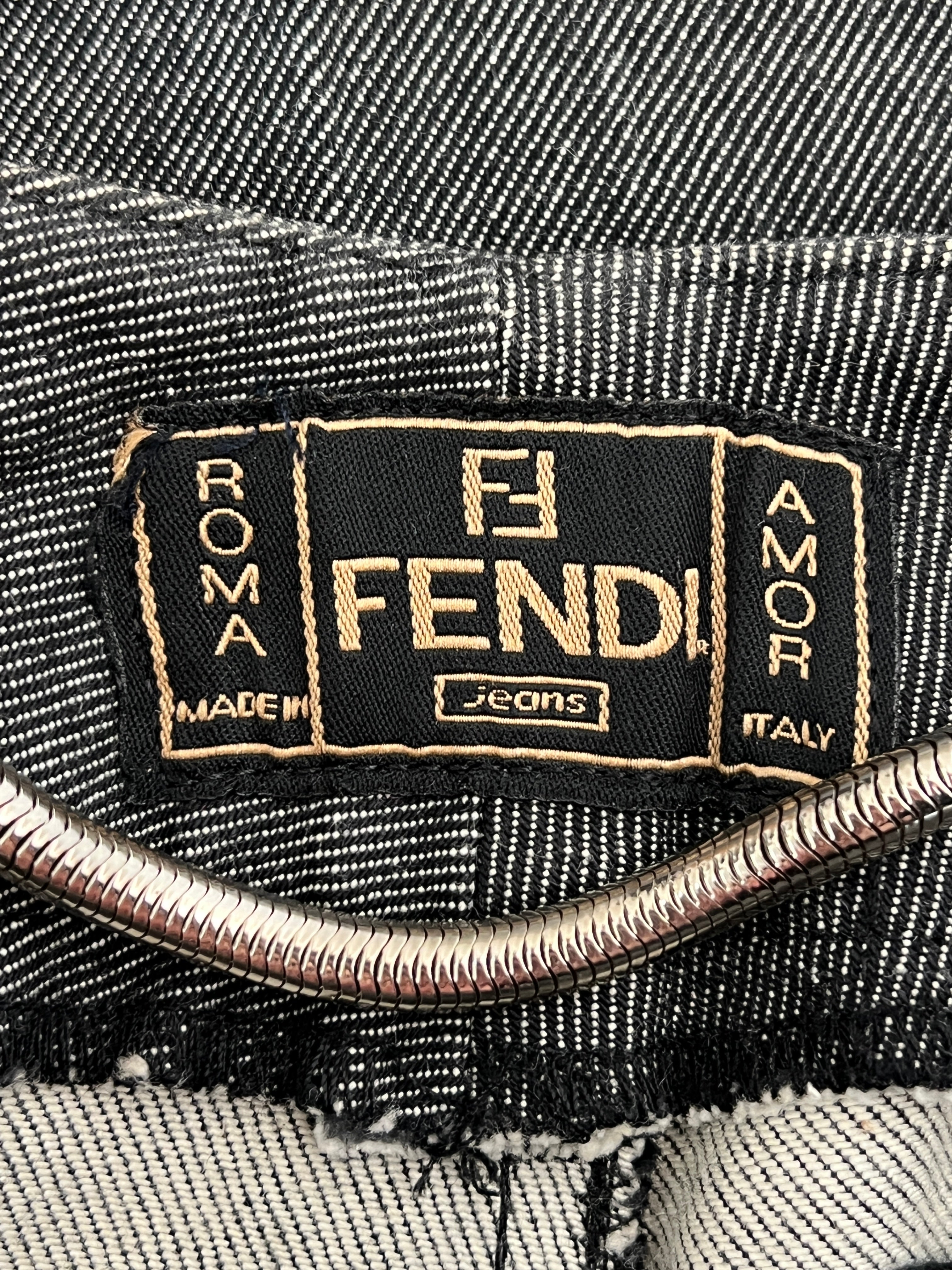 2000s Fendi Denim Trousers