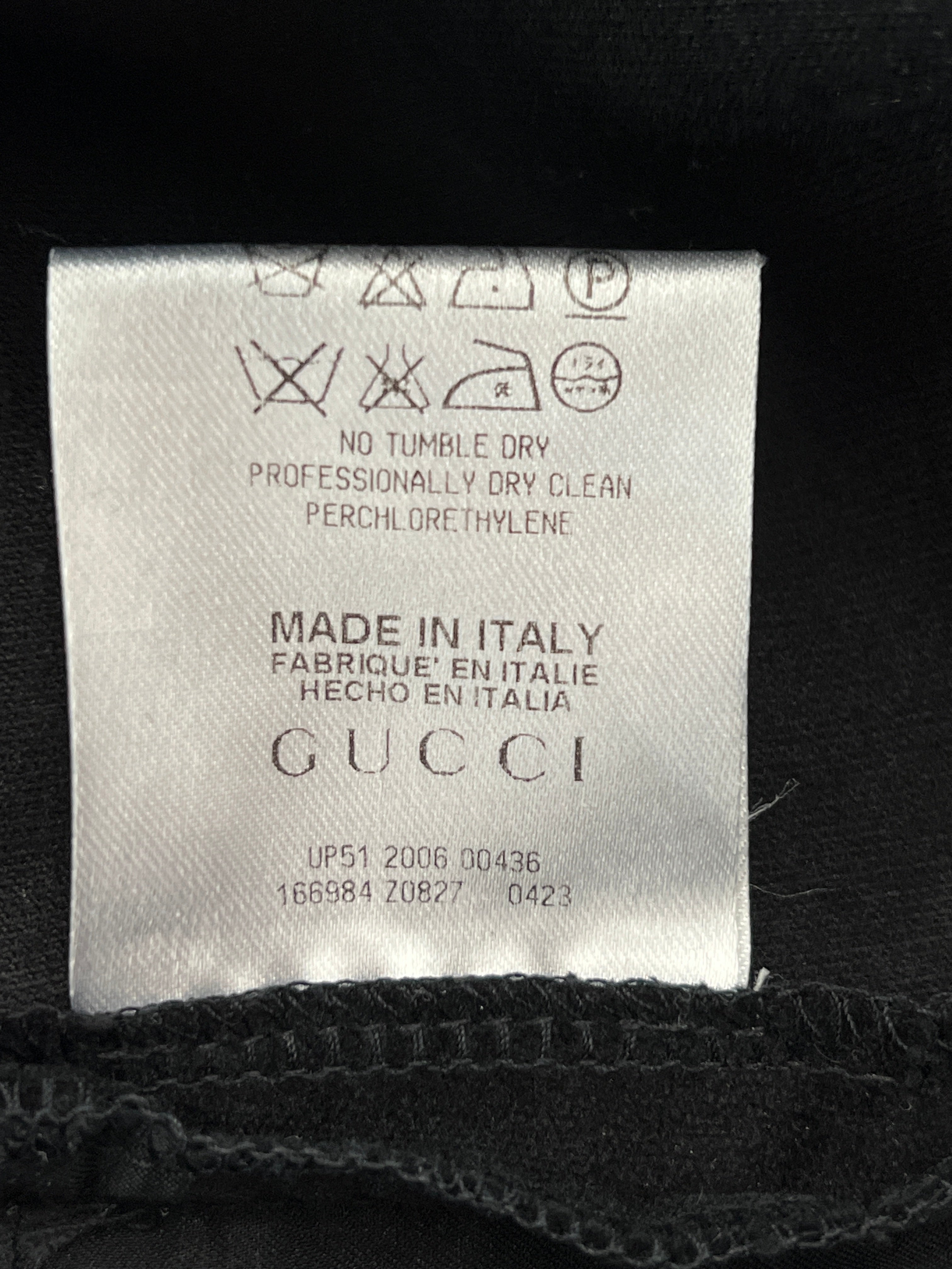 2006 Gucci velvet trousers