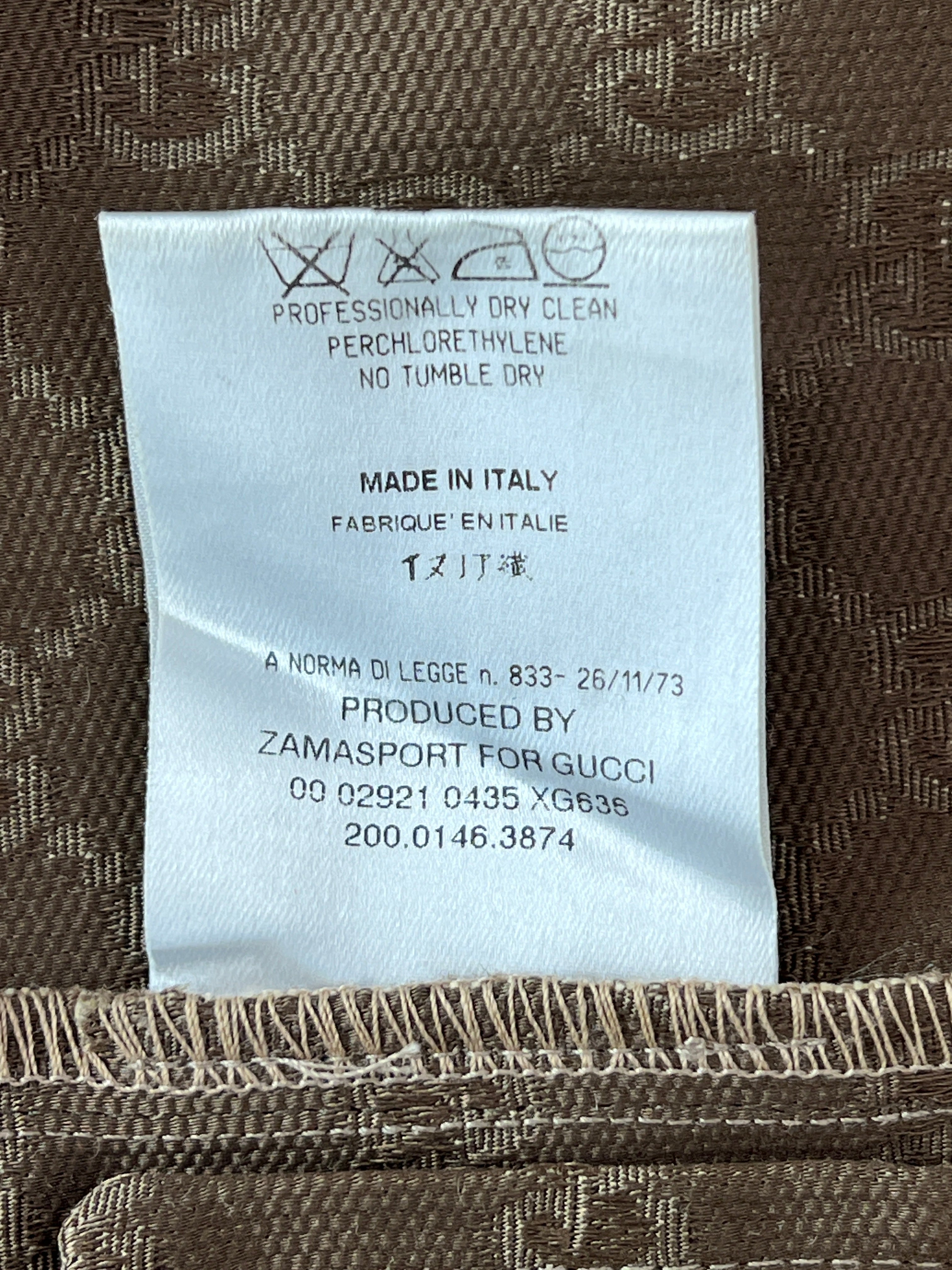 FW00 Gucci Tom Ford monogram shorts