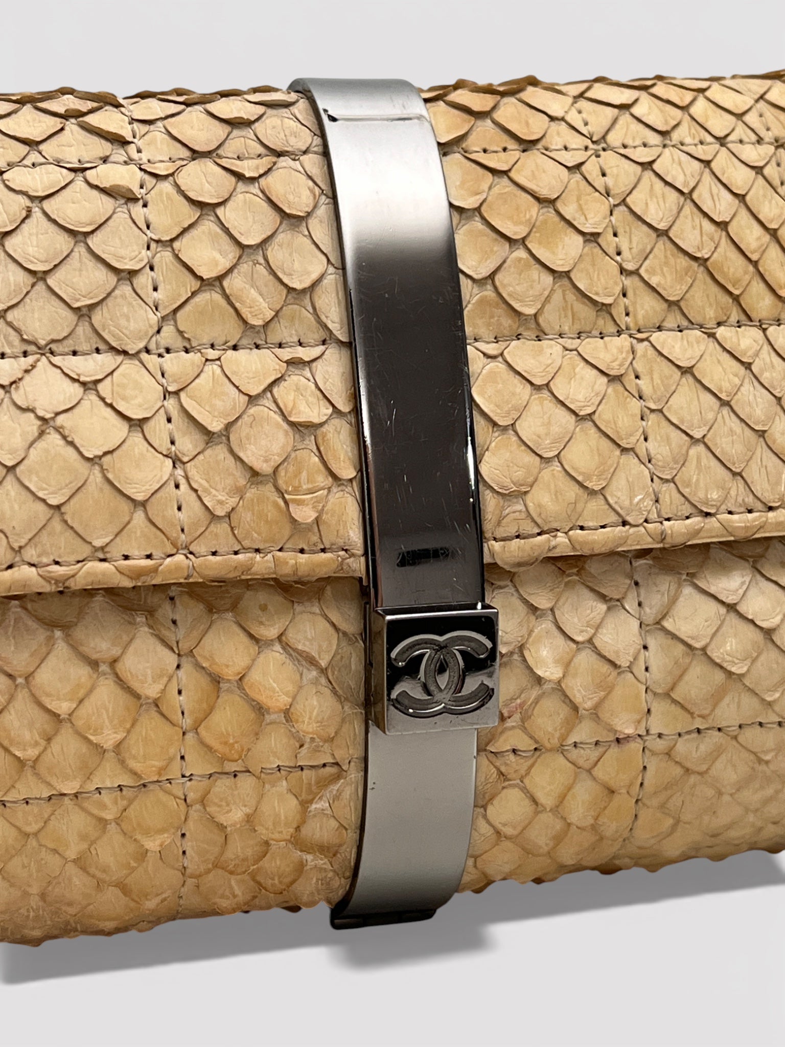 Chanel Python Clutch