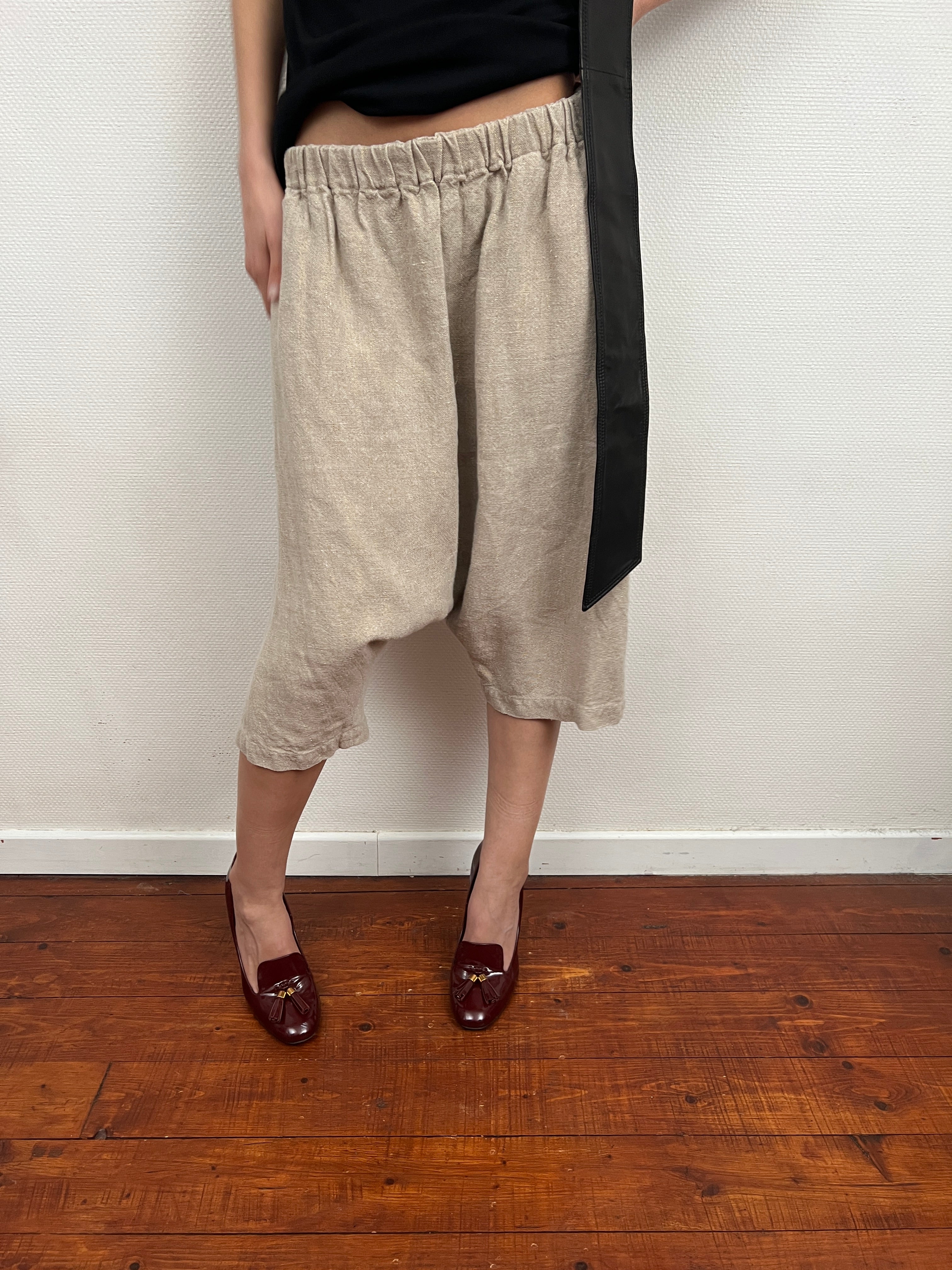 2012 Comme des garçons drop-crotch shorts