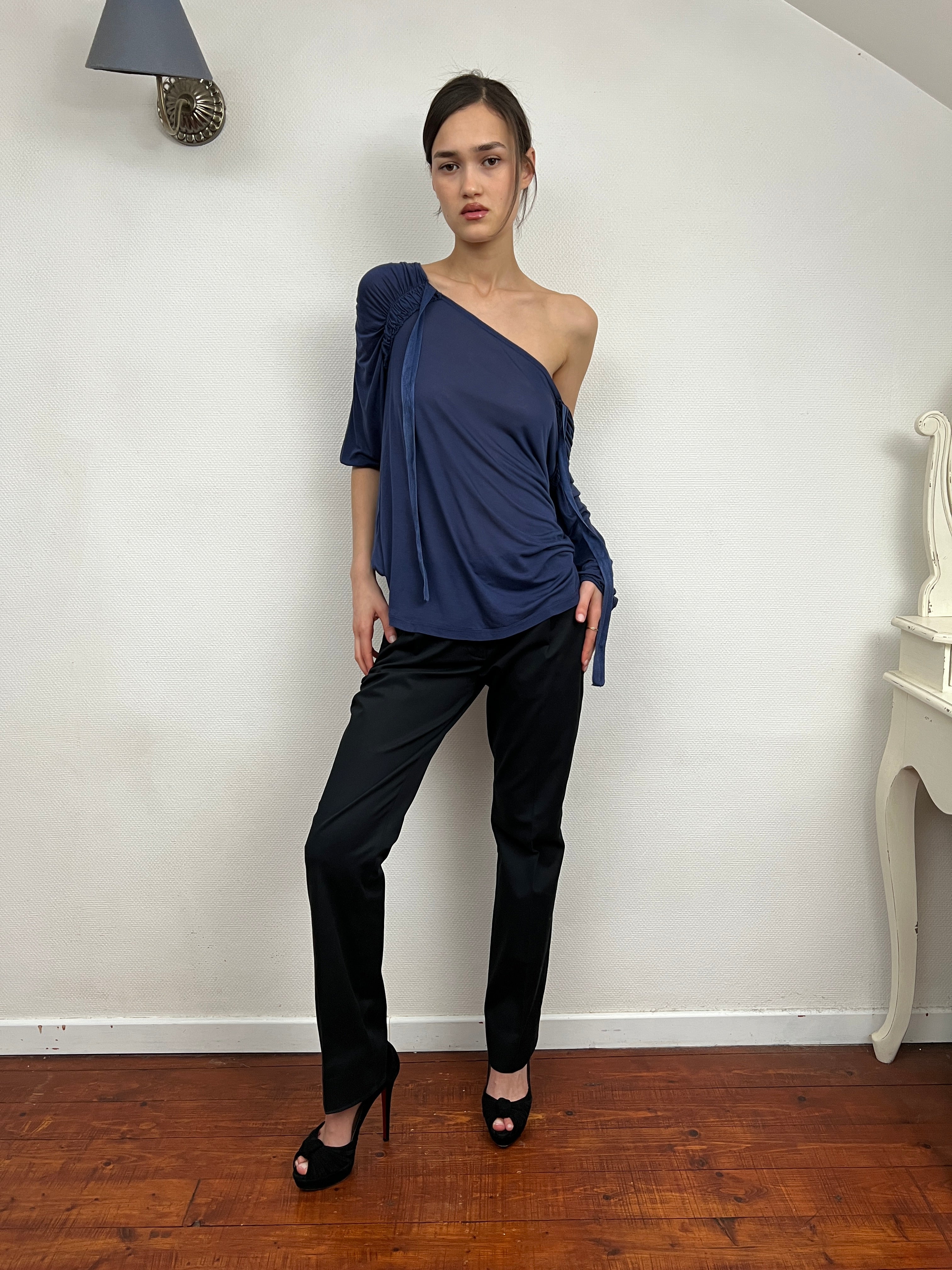 Prada Gathered Blouse