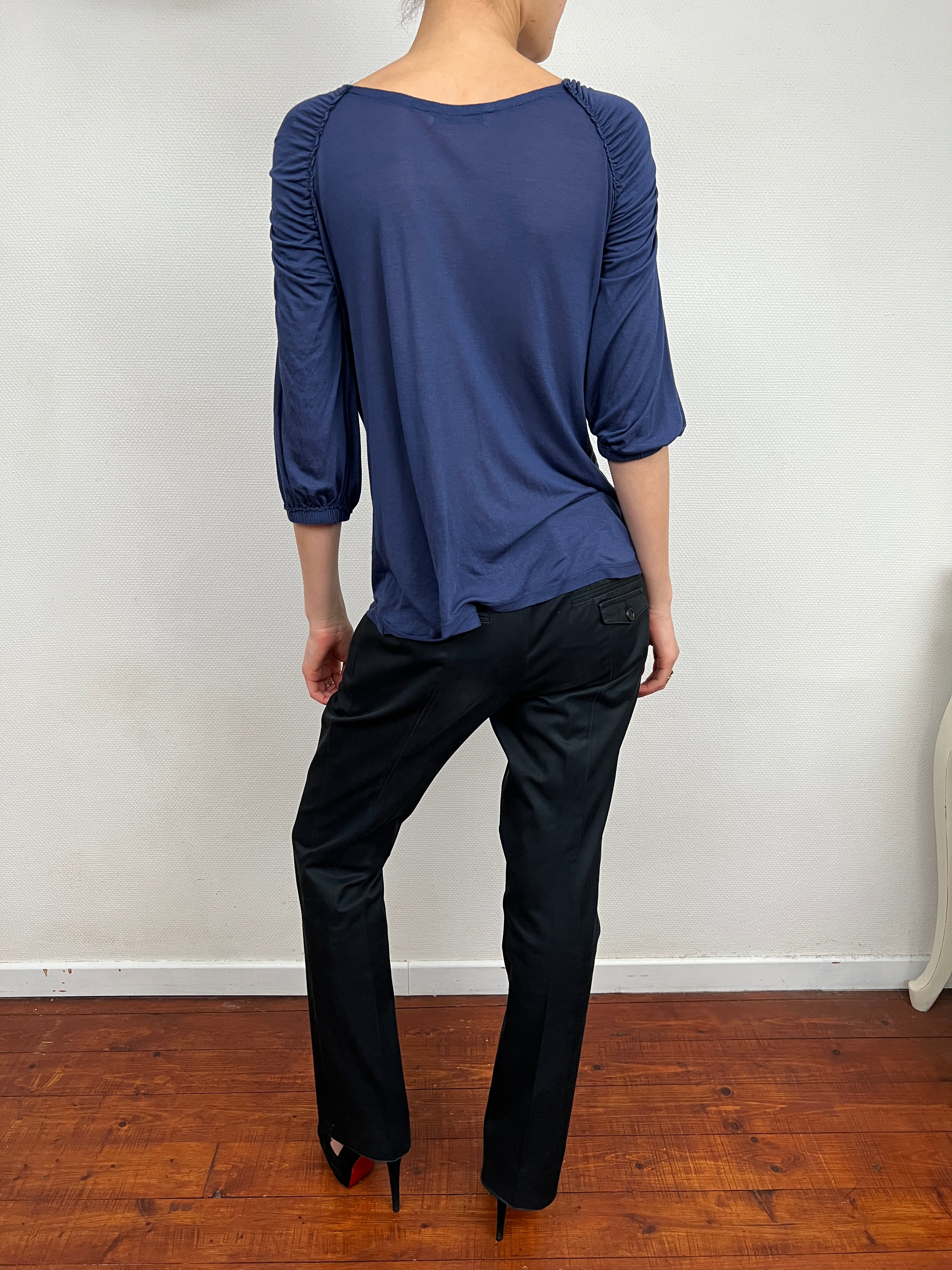 Prada Gathered Blouse
