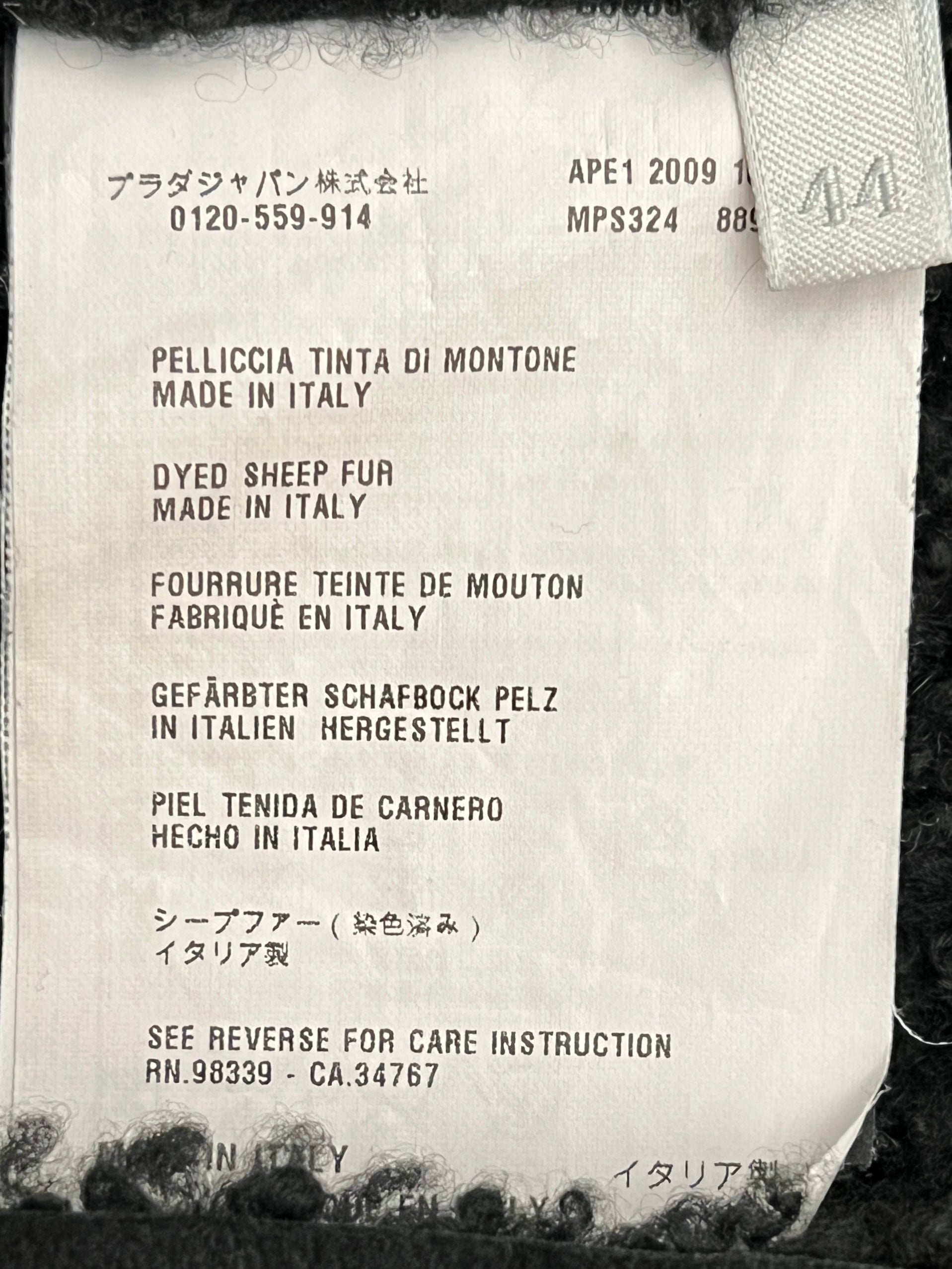 Miu Miu Sheep Fur coat