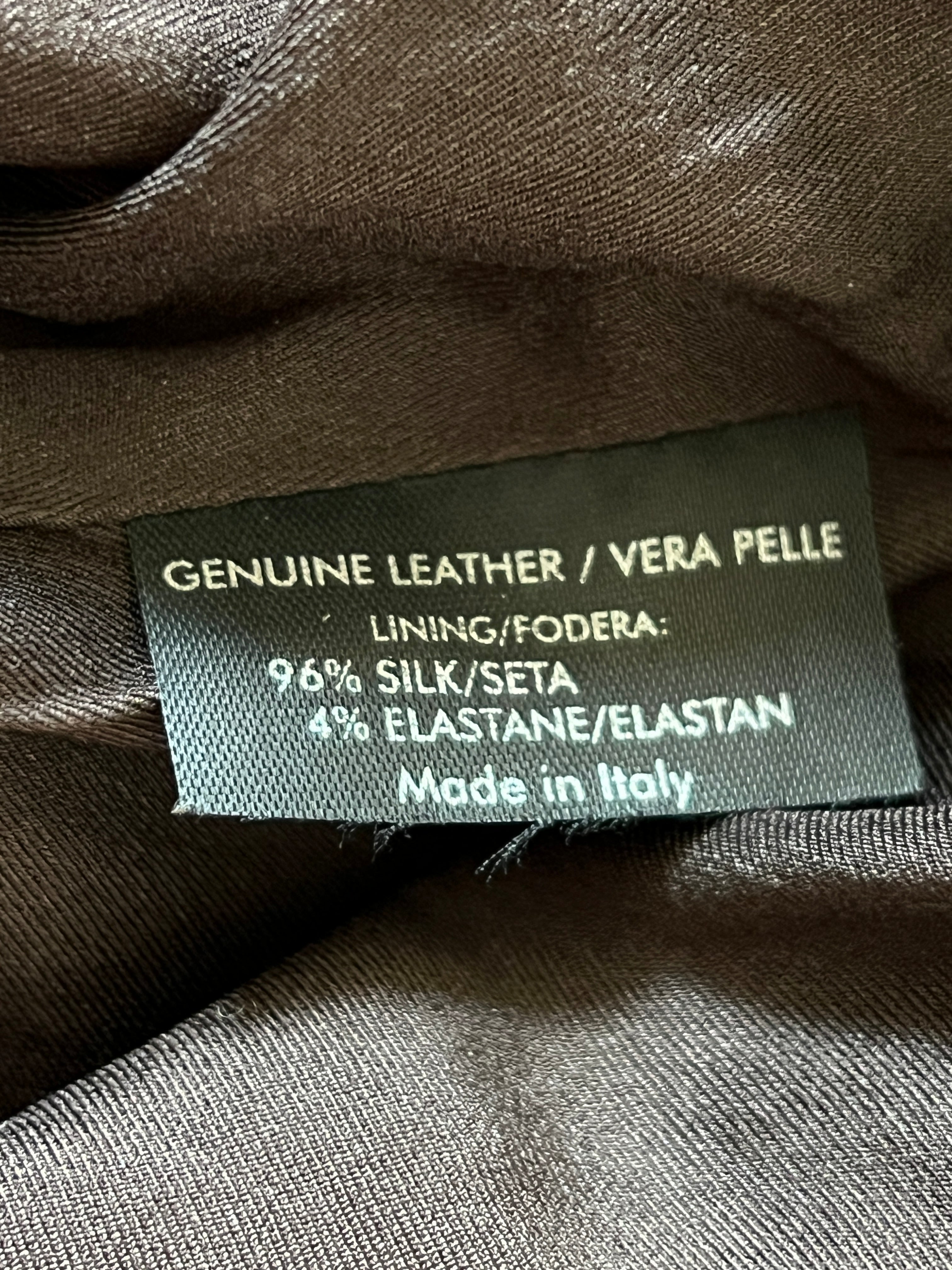 2000s Gucci Tom Ford Tailored Leather skirt