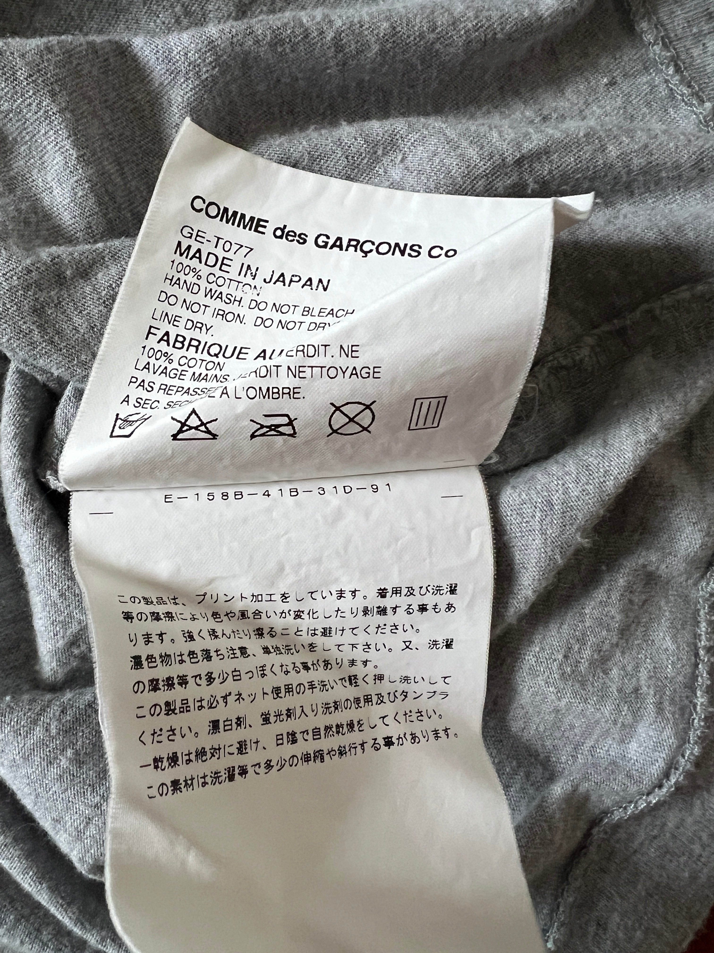 2009 Comme des garçons T-shirt