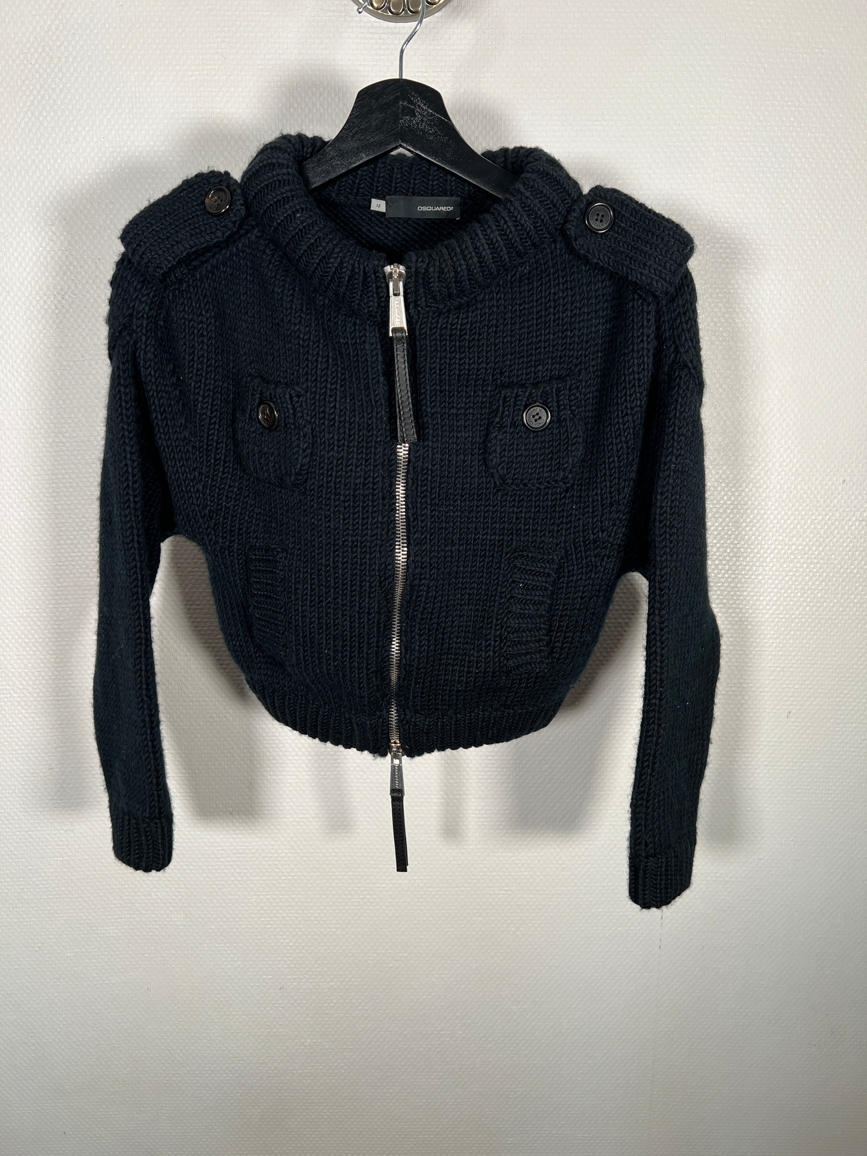 Dsquared2 double zip cardigan