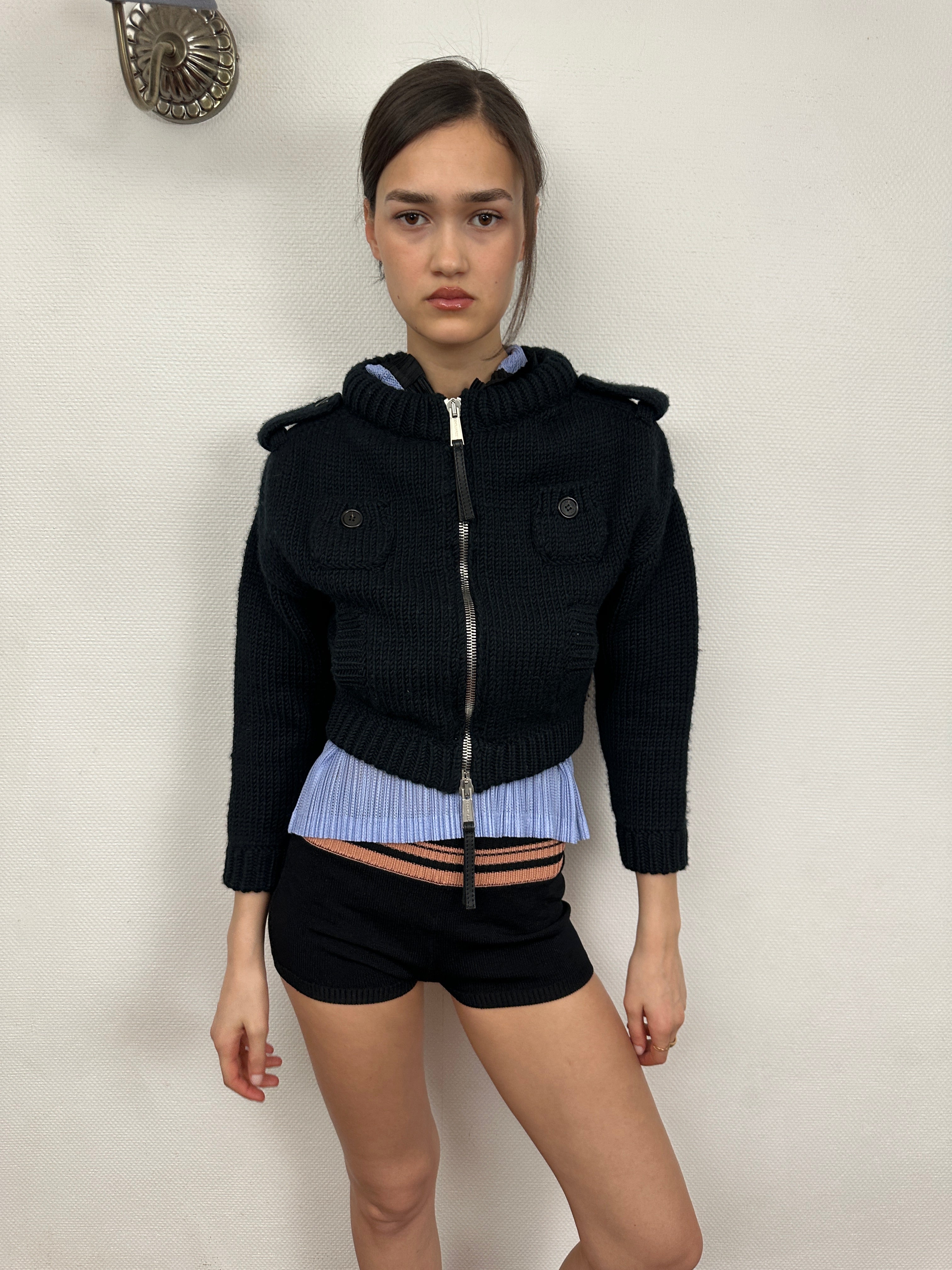 Dsquared2 double zip cardigan