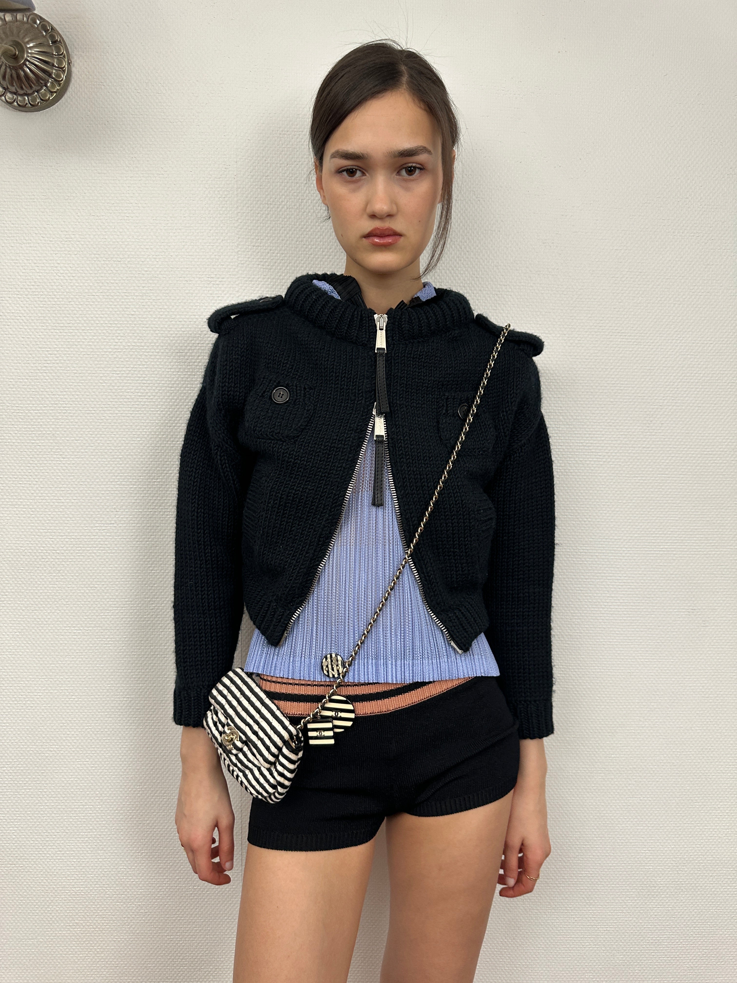 Dsquared2 double zip cardigan