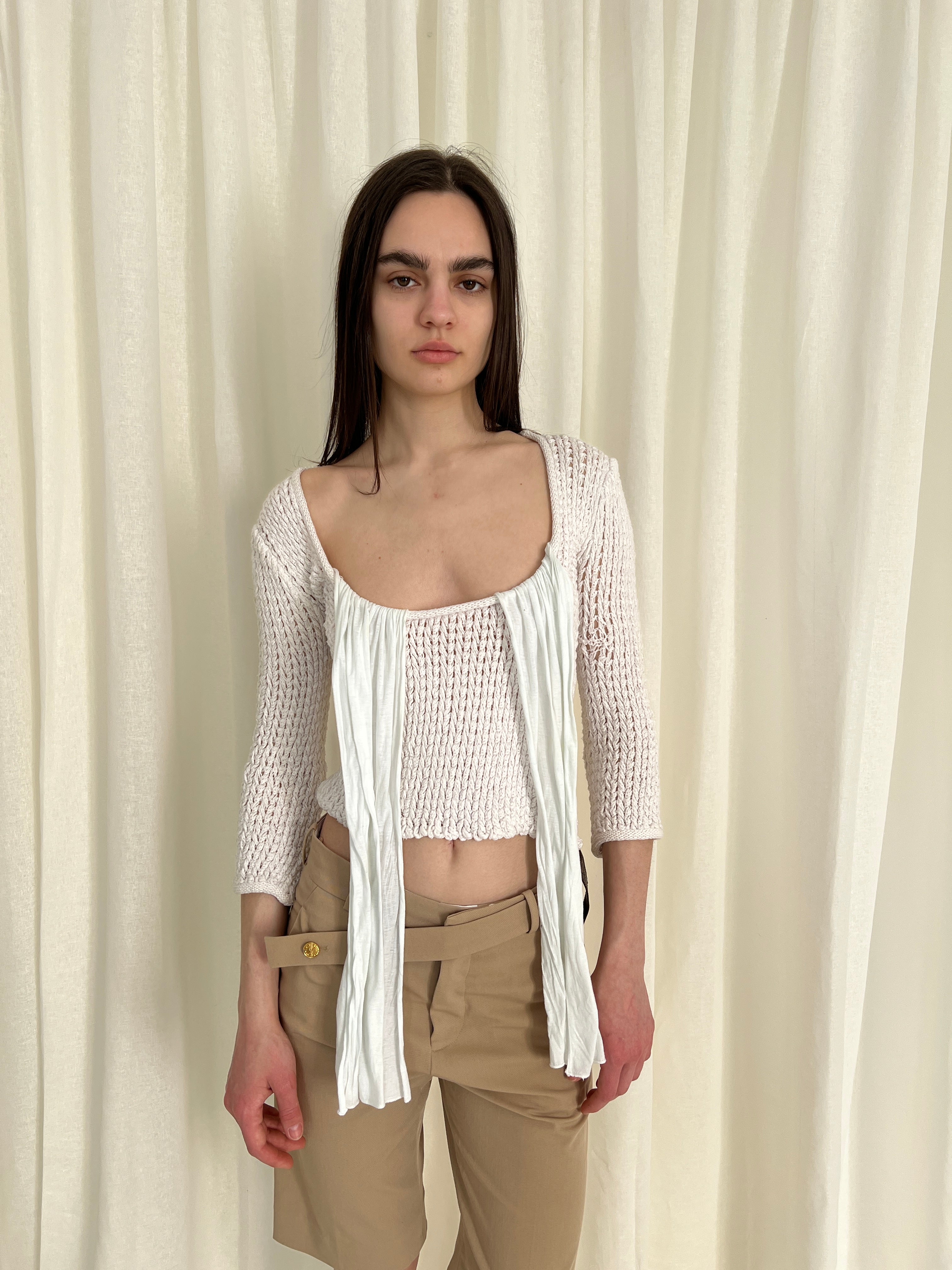 Armani crochet top