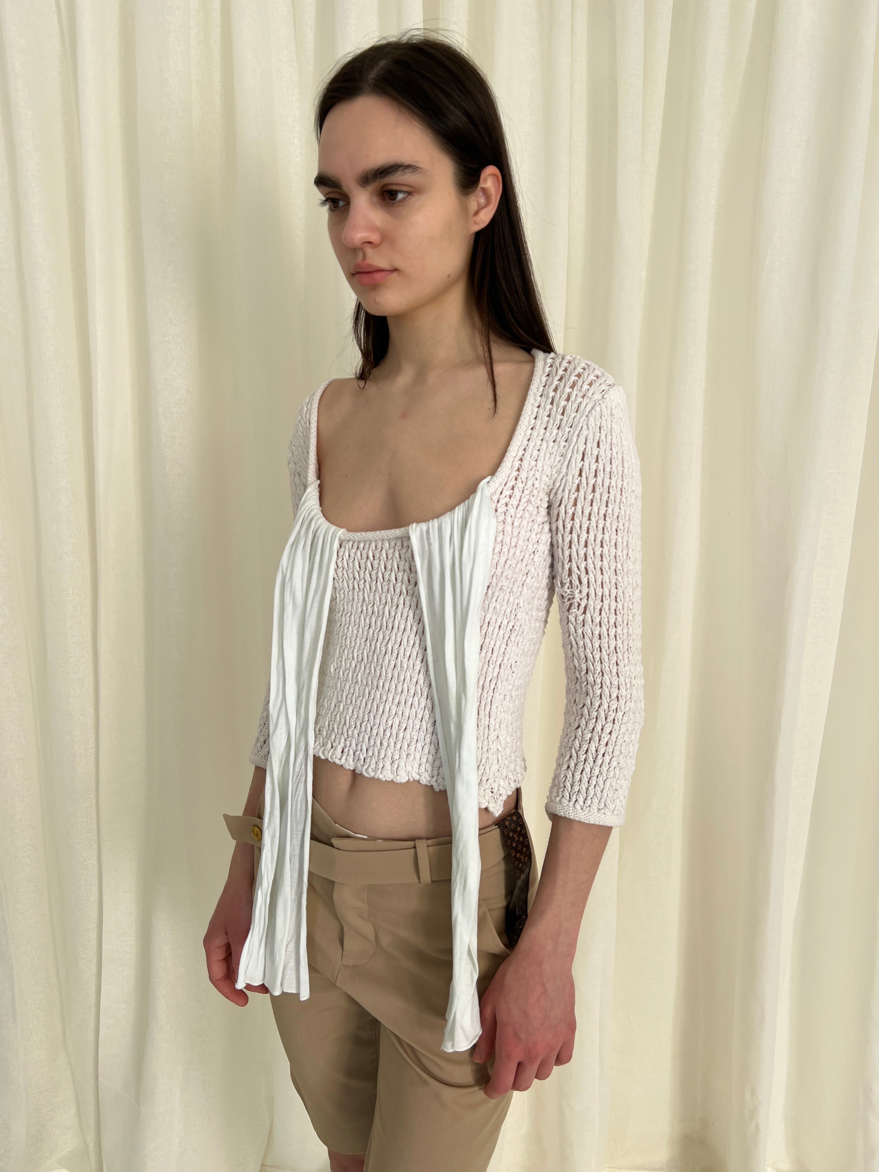 Armani crochet top