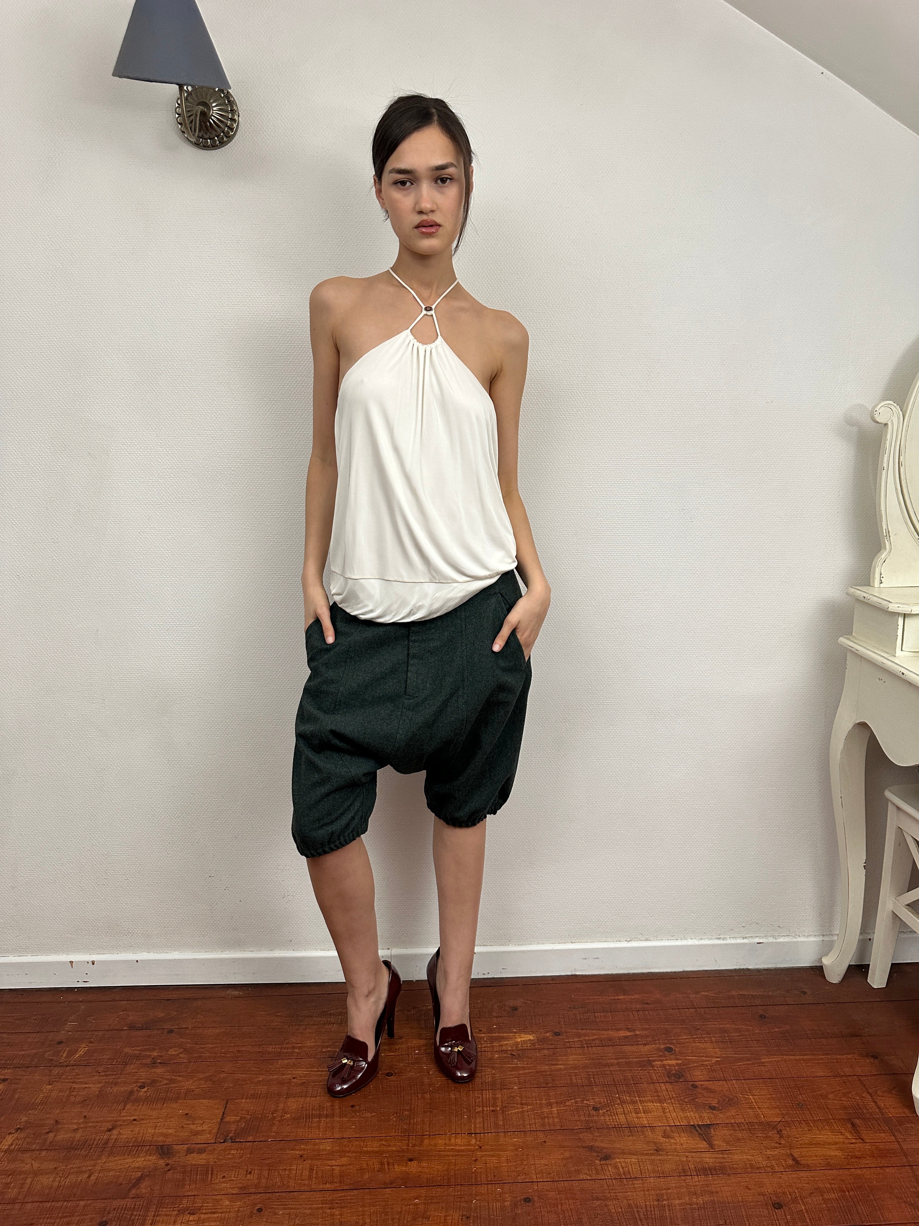2007 comme des garçons drop-crotch shorts