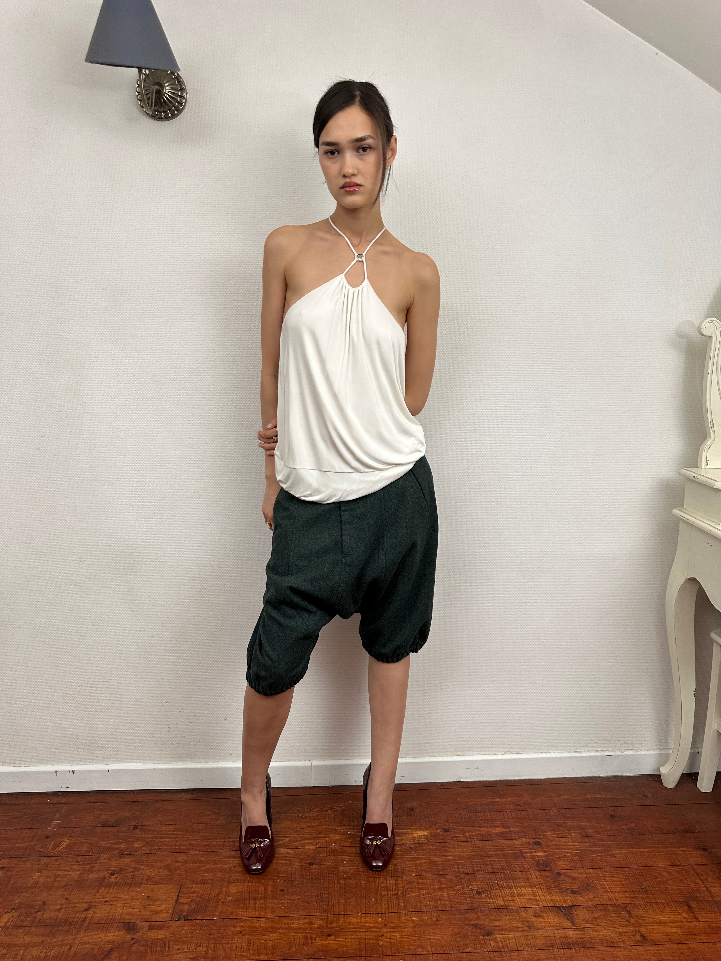 2007 comme des garçons drop-crotch shorts