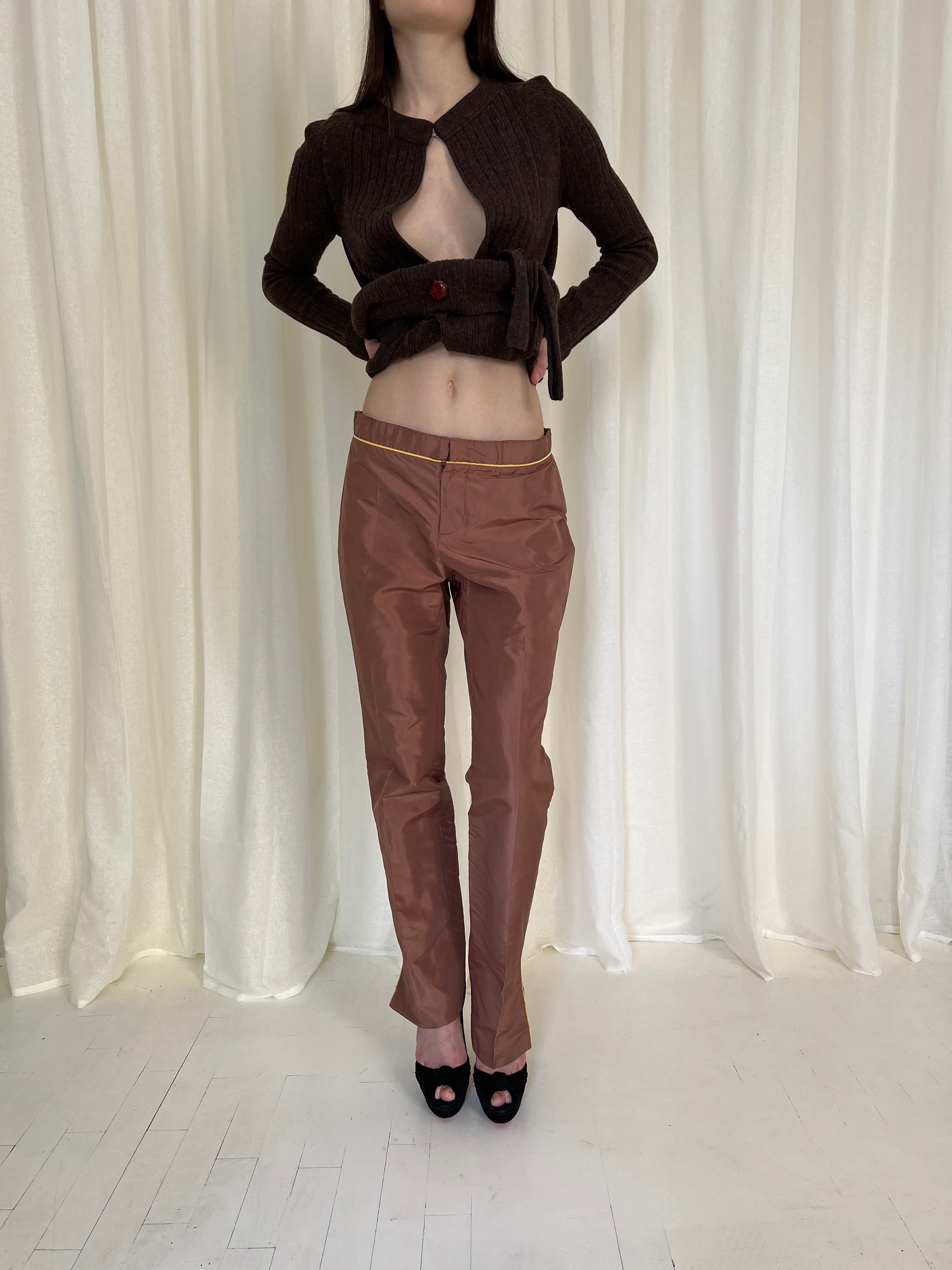 SS05 Gucci Facchinetti Silk Trousers