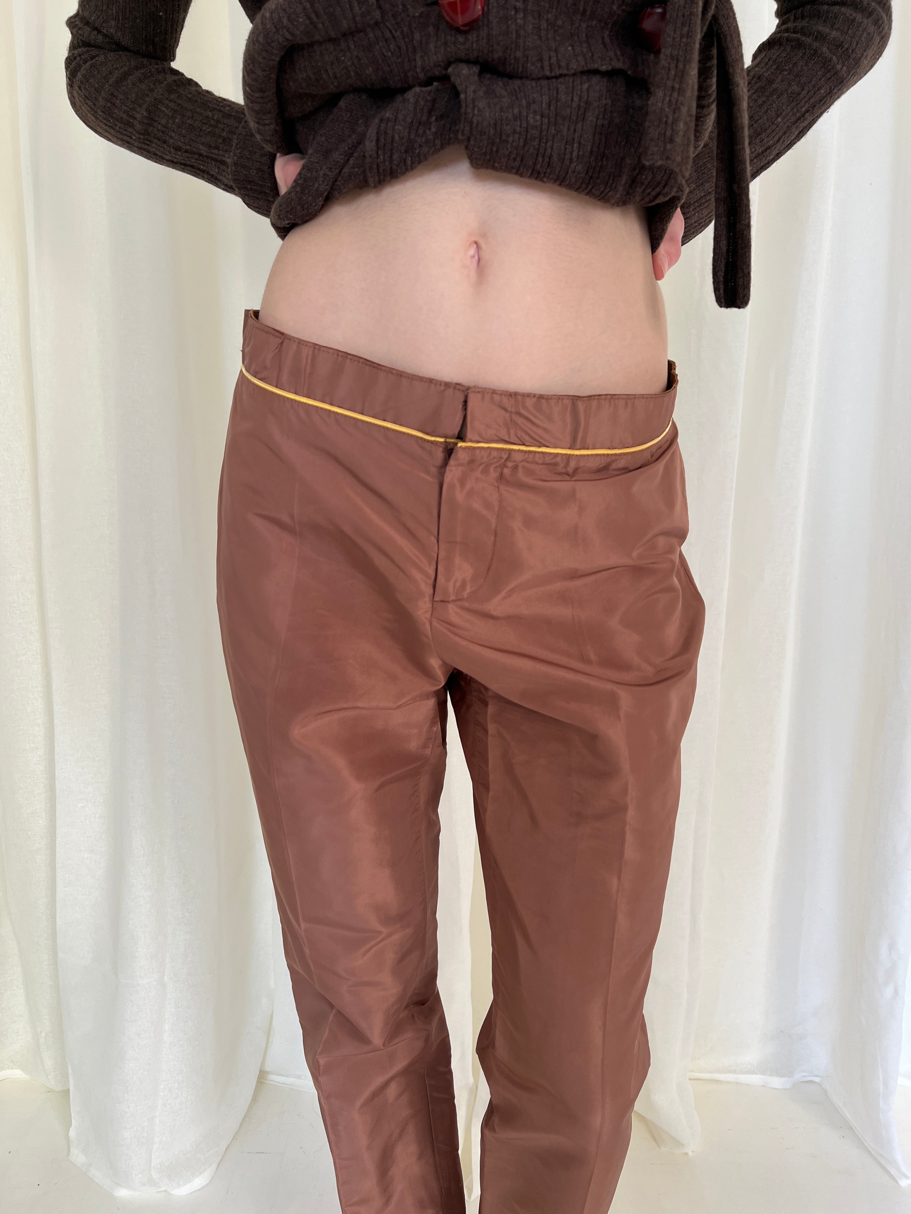 SS05 Gucci Facchinetti Silk Trousers