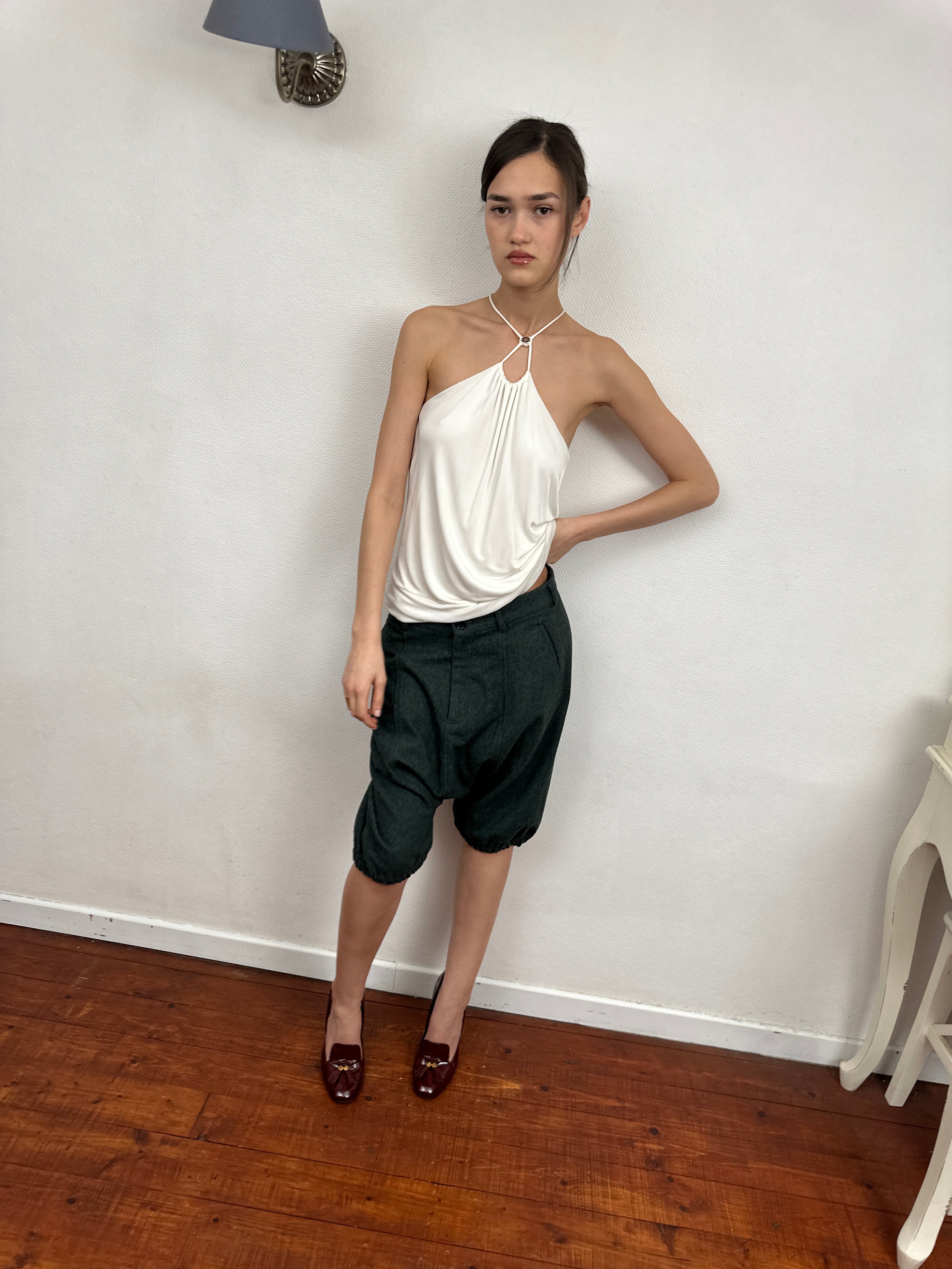 2007 comme des garçons drop-crotch shorts