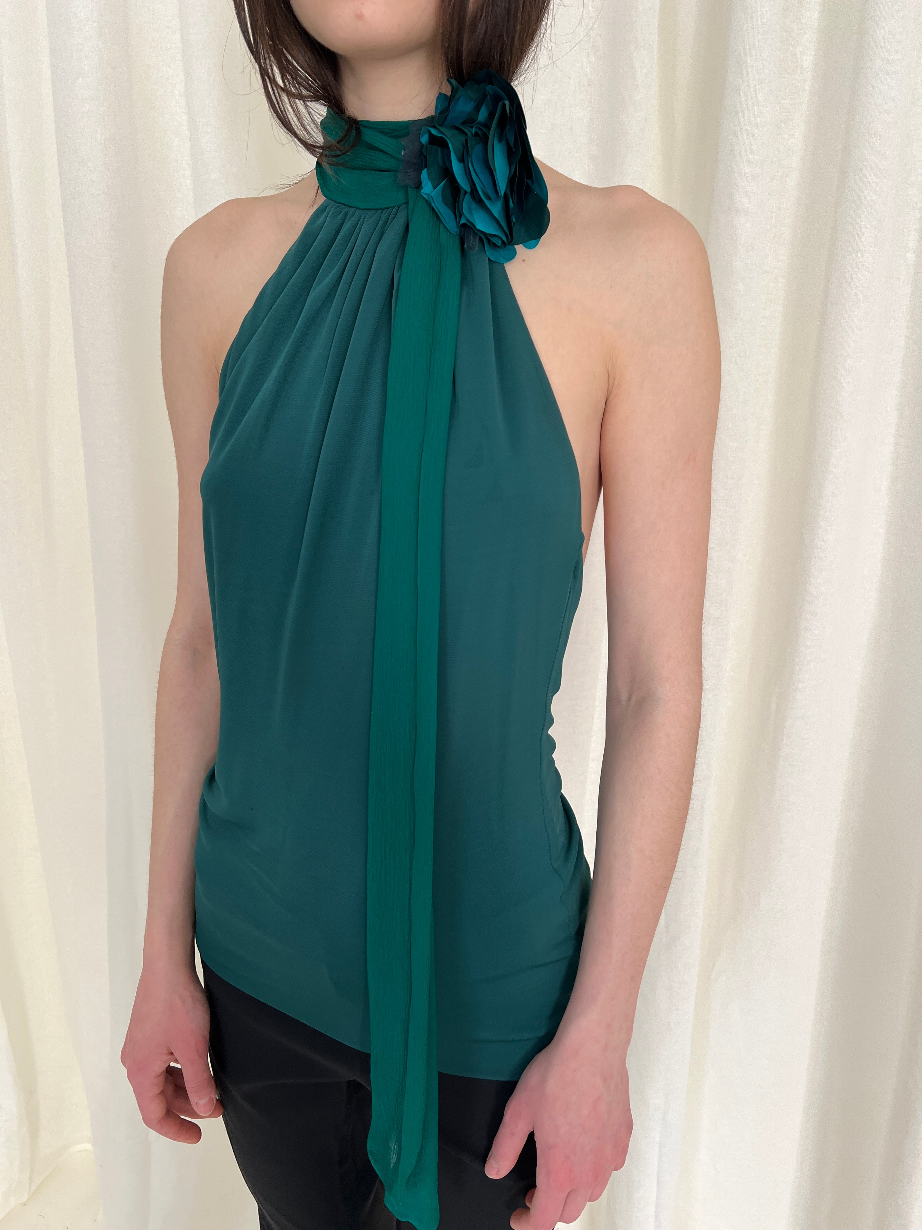 FW11 Gucci Silk halter top