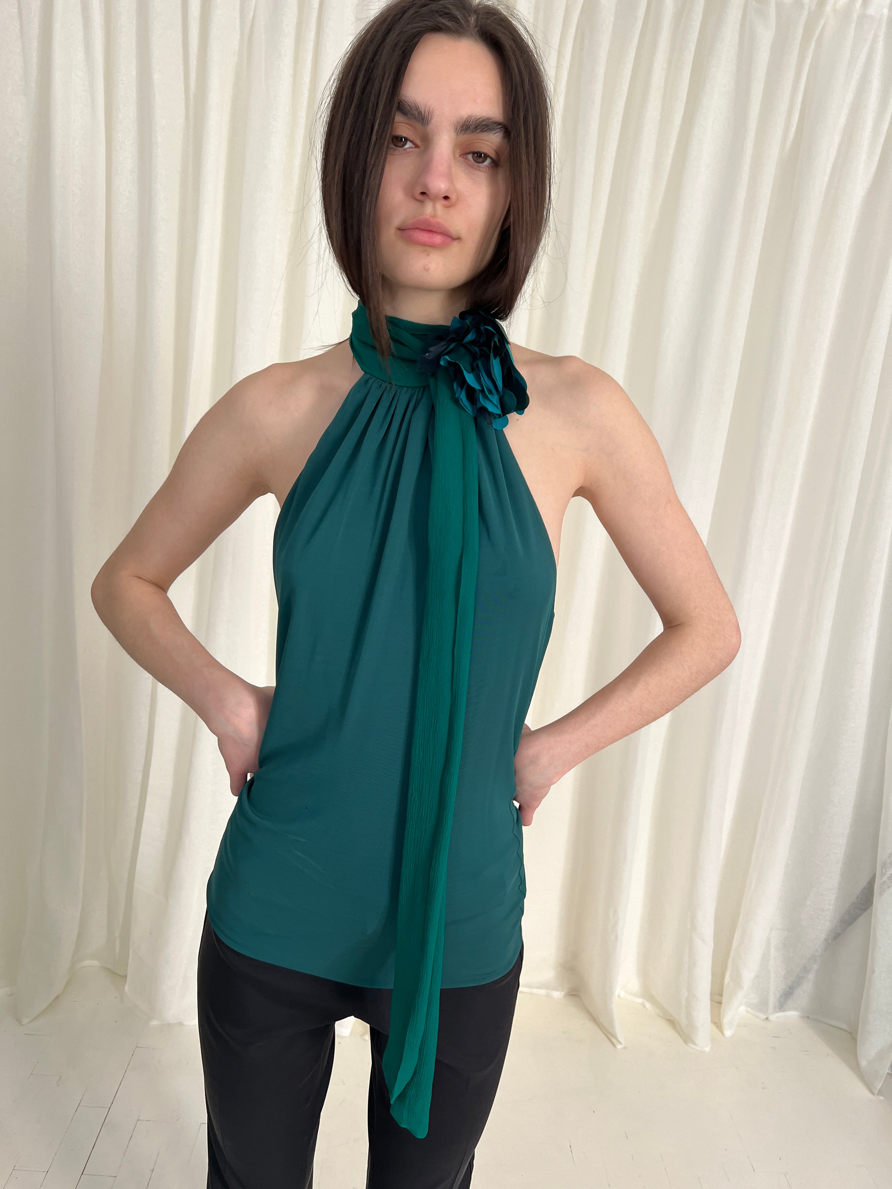 FW11 Gucci Silk halter top