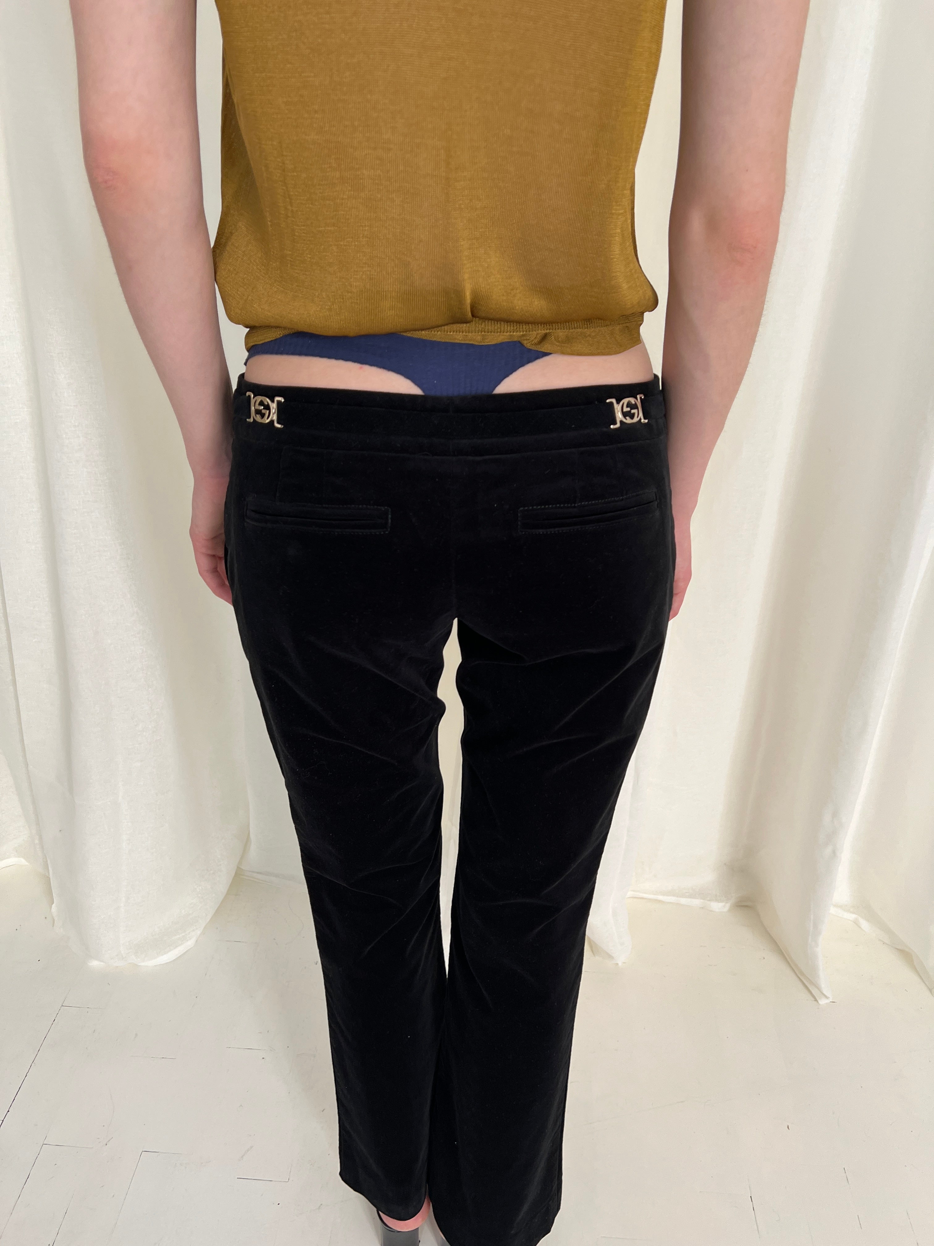 2006 Gucci velvet trousers
