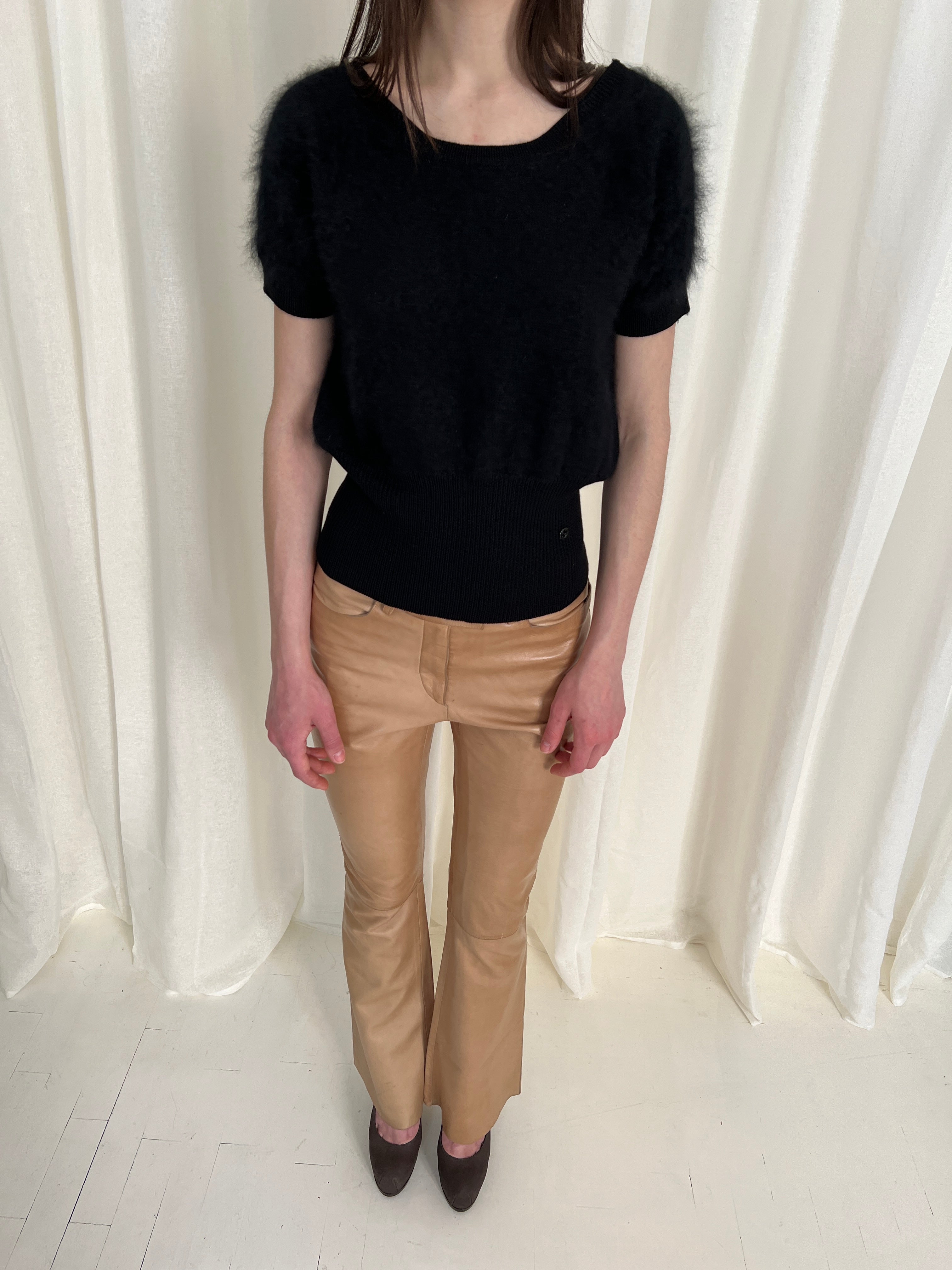 90s Gucci by Tom Ford Leather Trousers