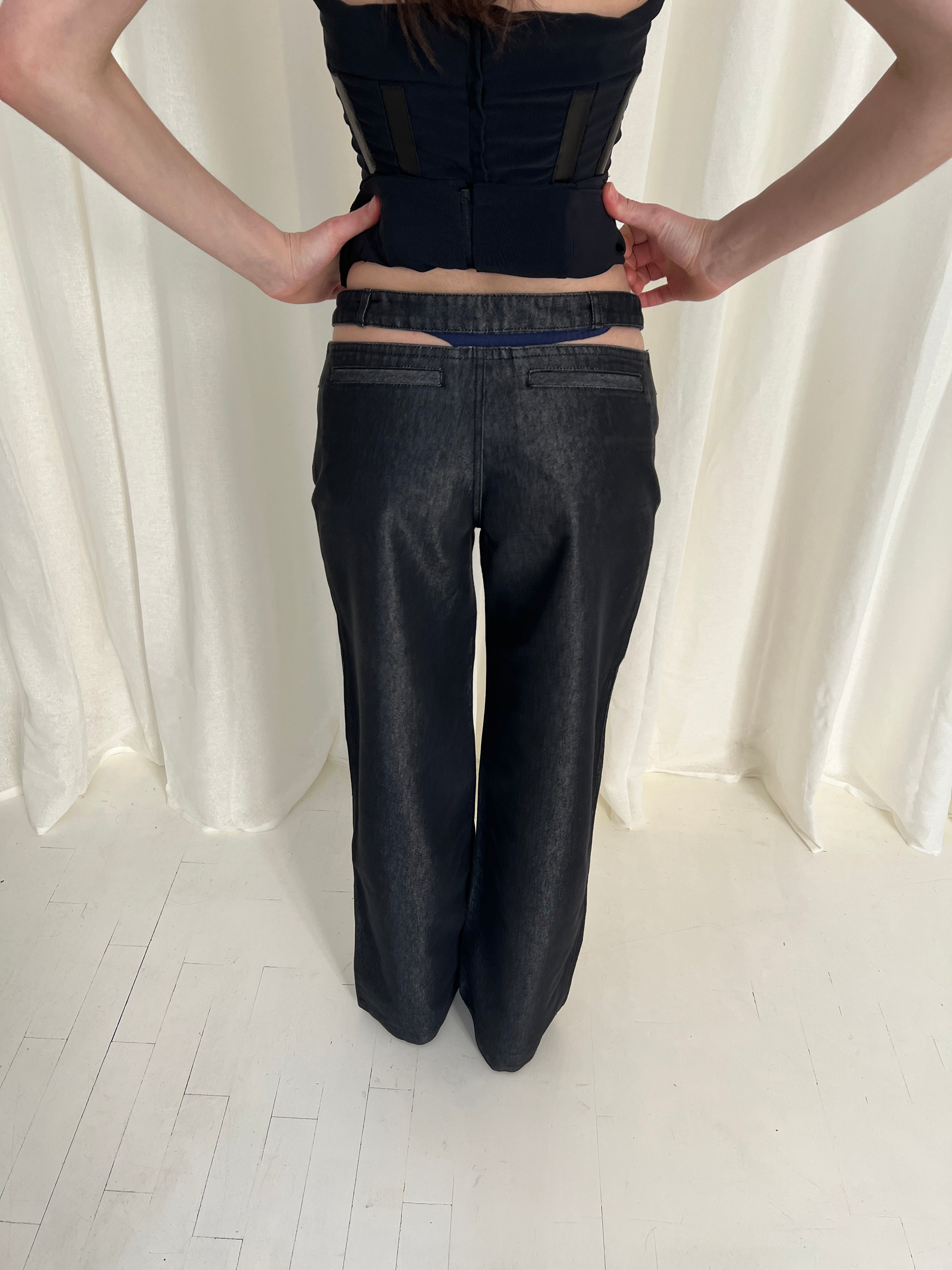 RARE 90s Gucci Tom Ford cut-out jeans