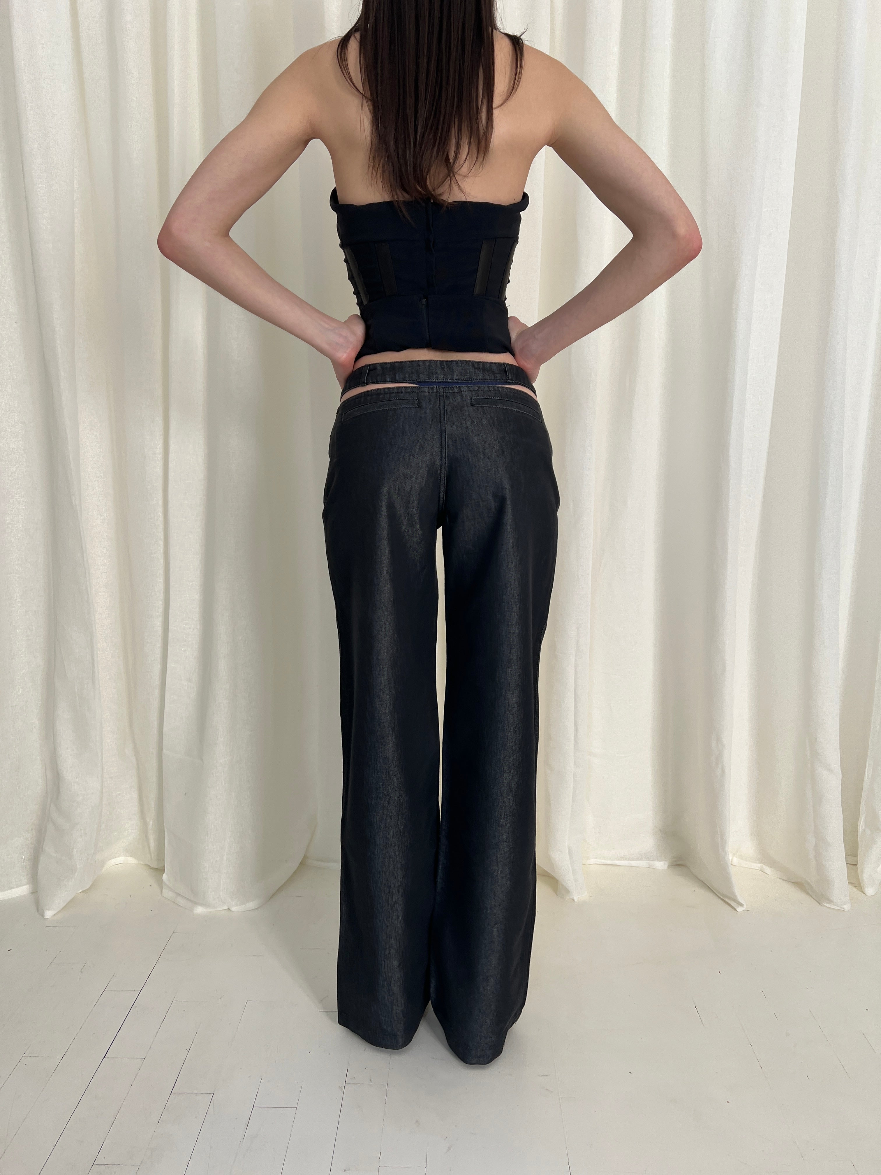 RARE 90s Gucci Tom Ford cut-out jeans