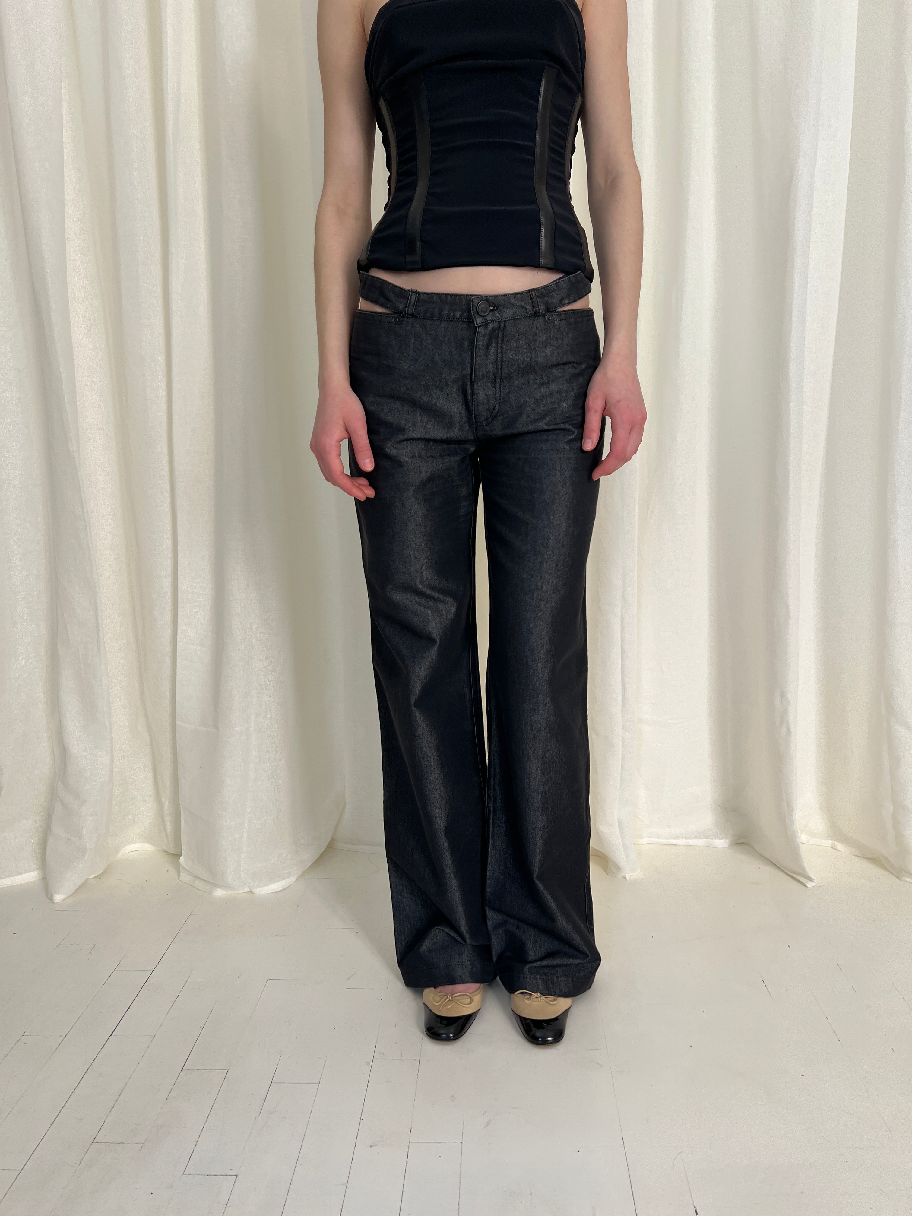 RARE 90s Gucci Tom Ford cut-out jeans