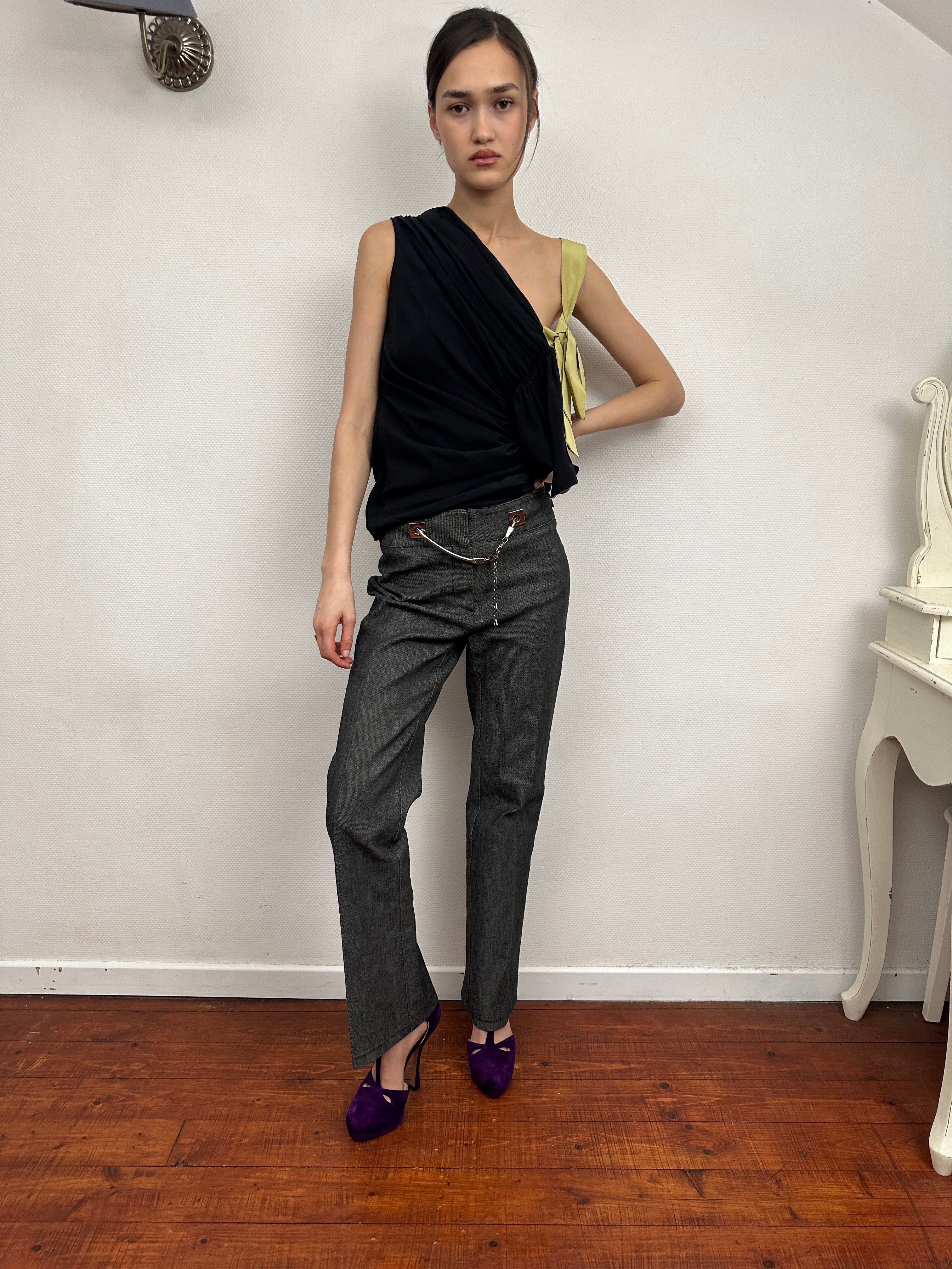 2000s Fendi Denim Trousers