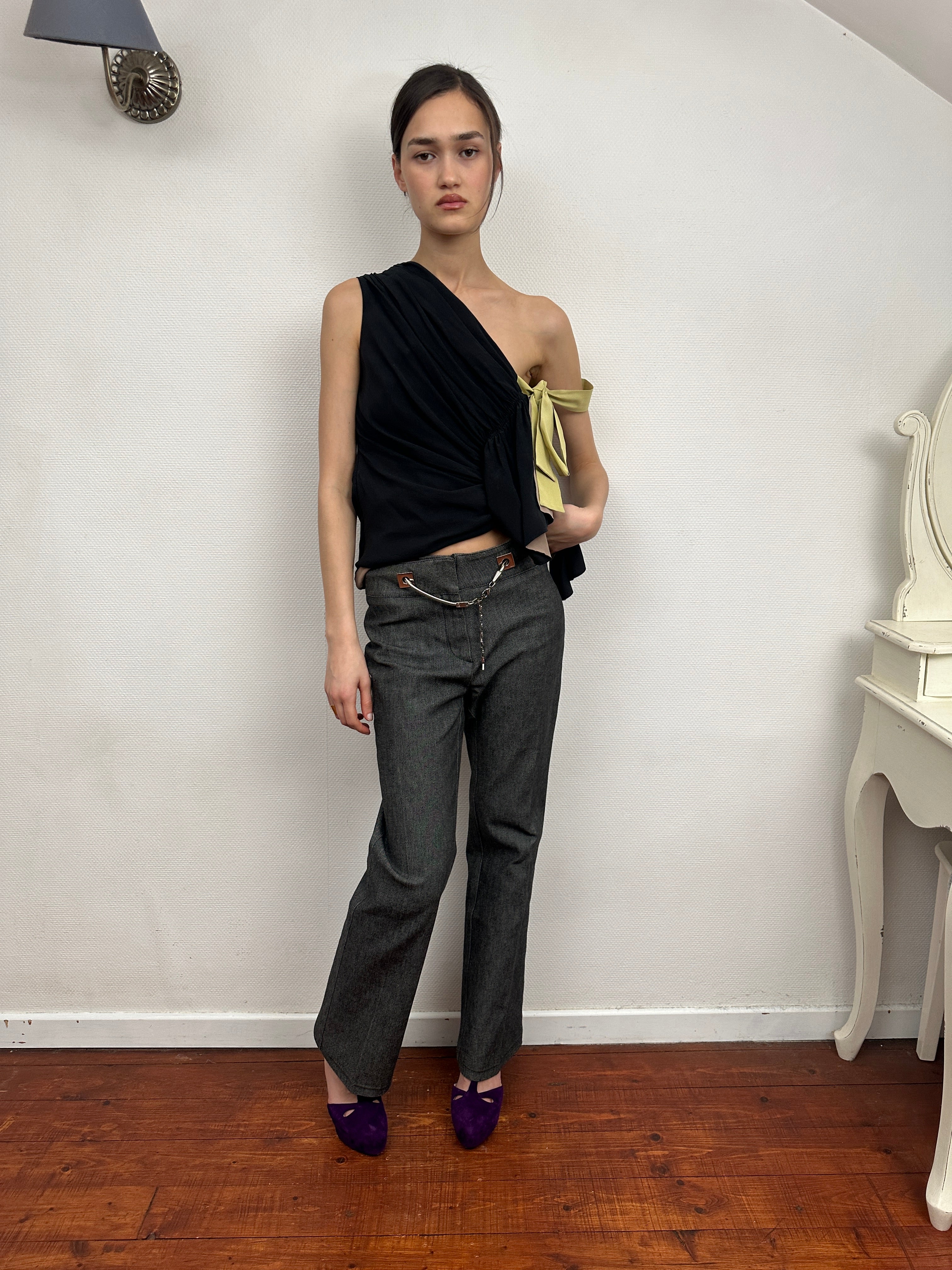 2000s Fendi Denim Trousers