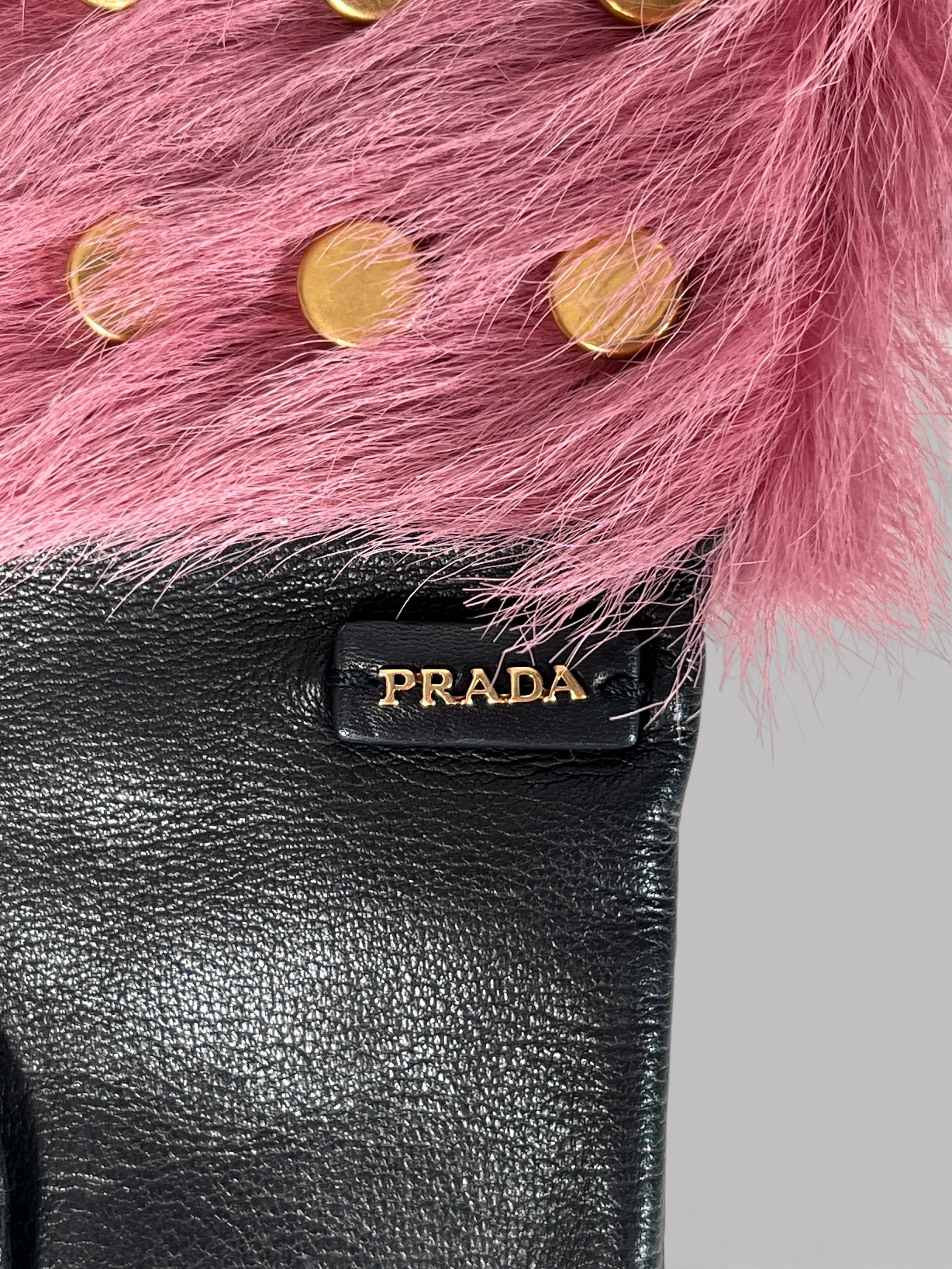 Prada Fur leather  Gloves
