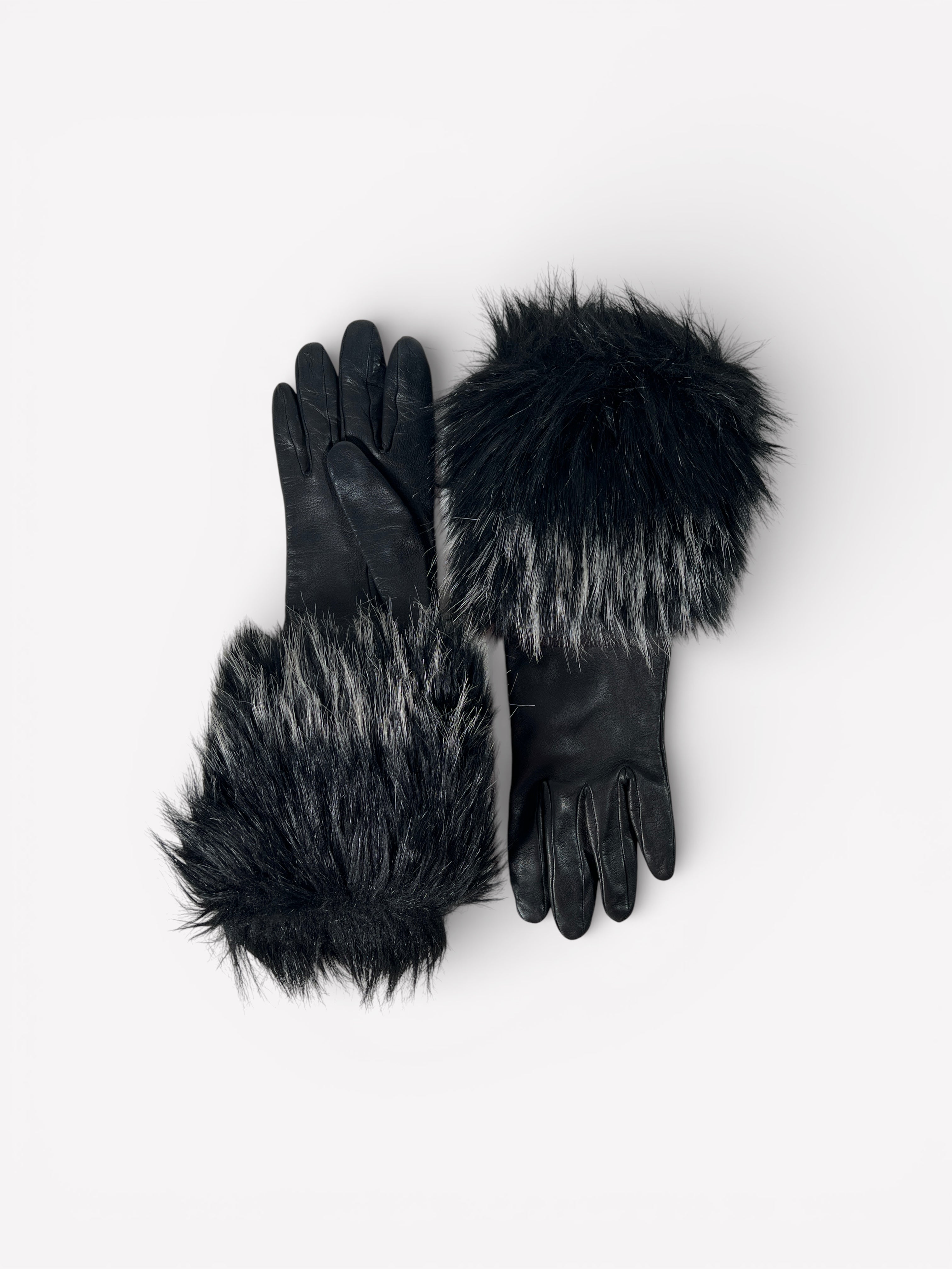 Armani Fur Leather Gloves