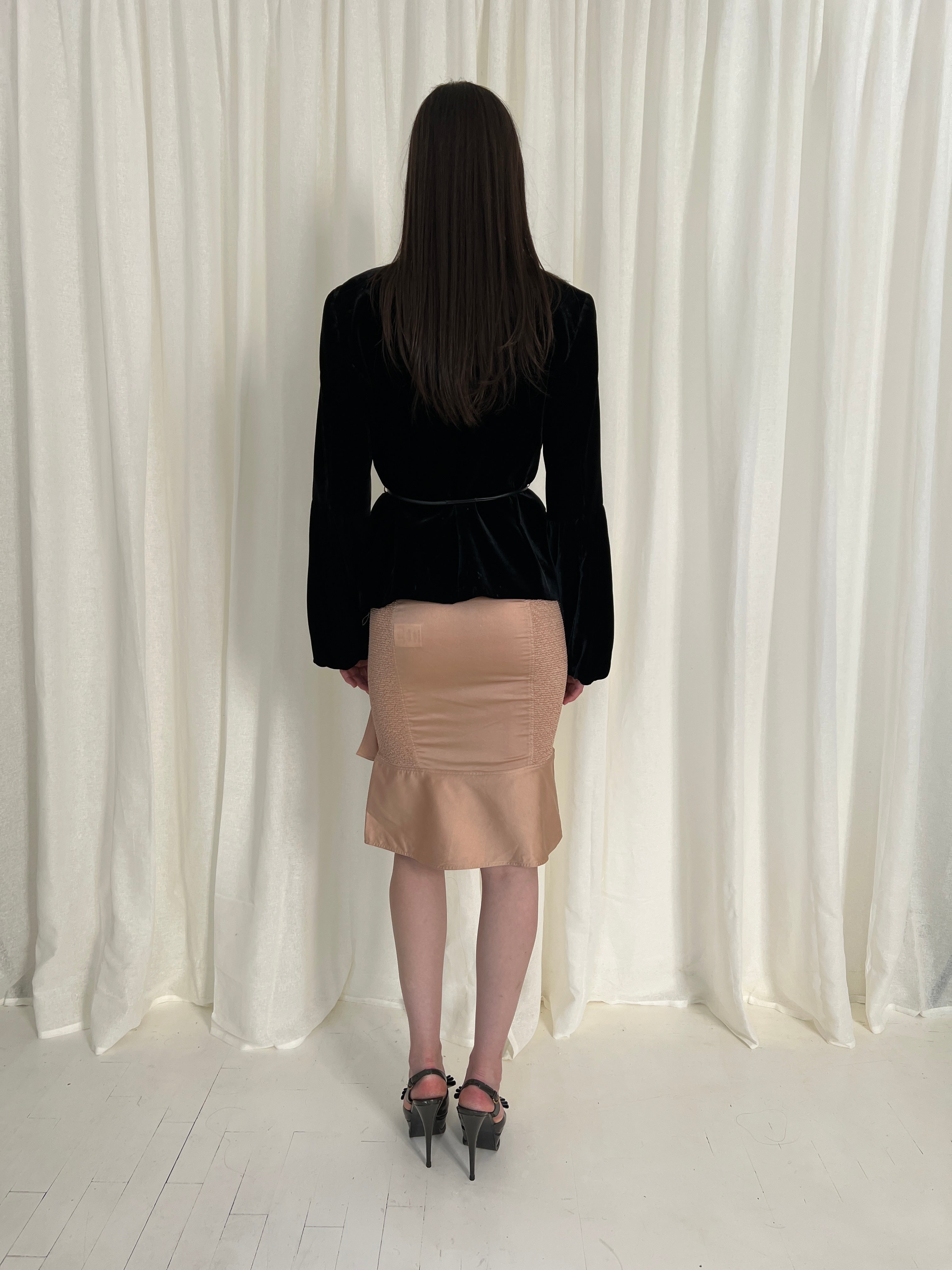 RARE SS04 Gucci Tom Ford Silk Skirt