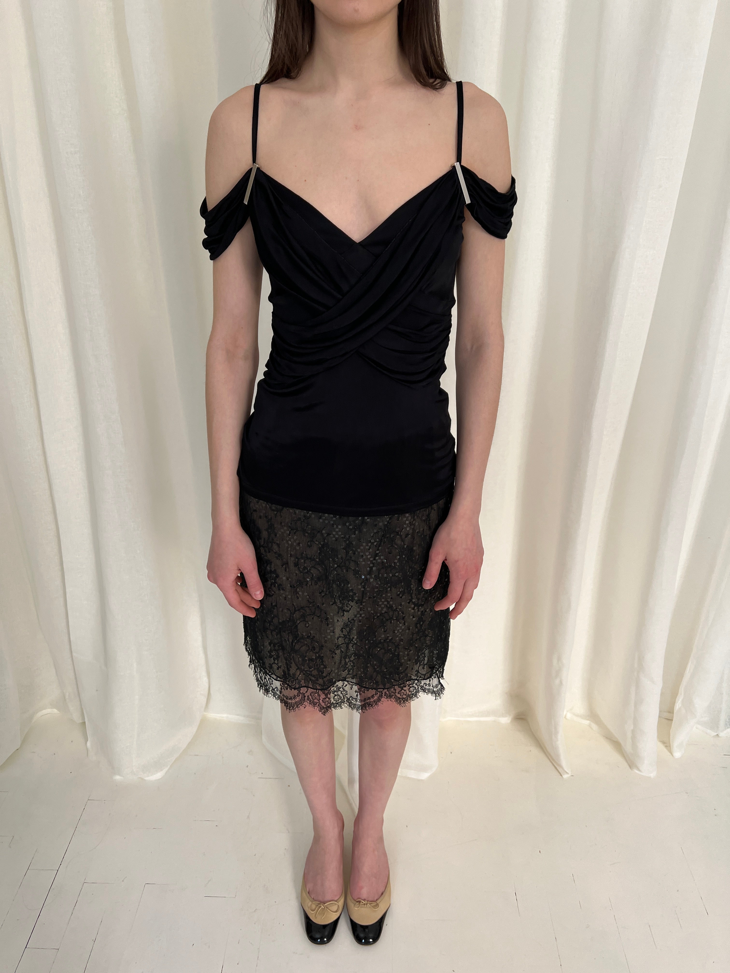 2000s Versace Draped Top