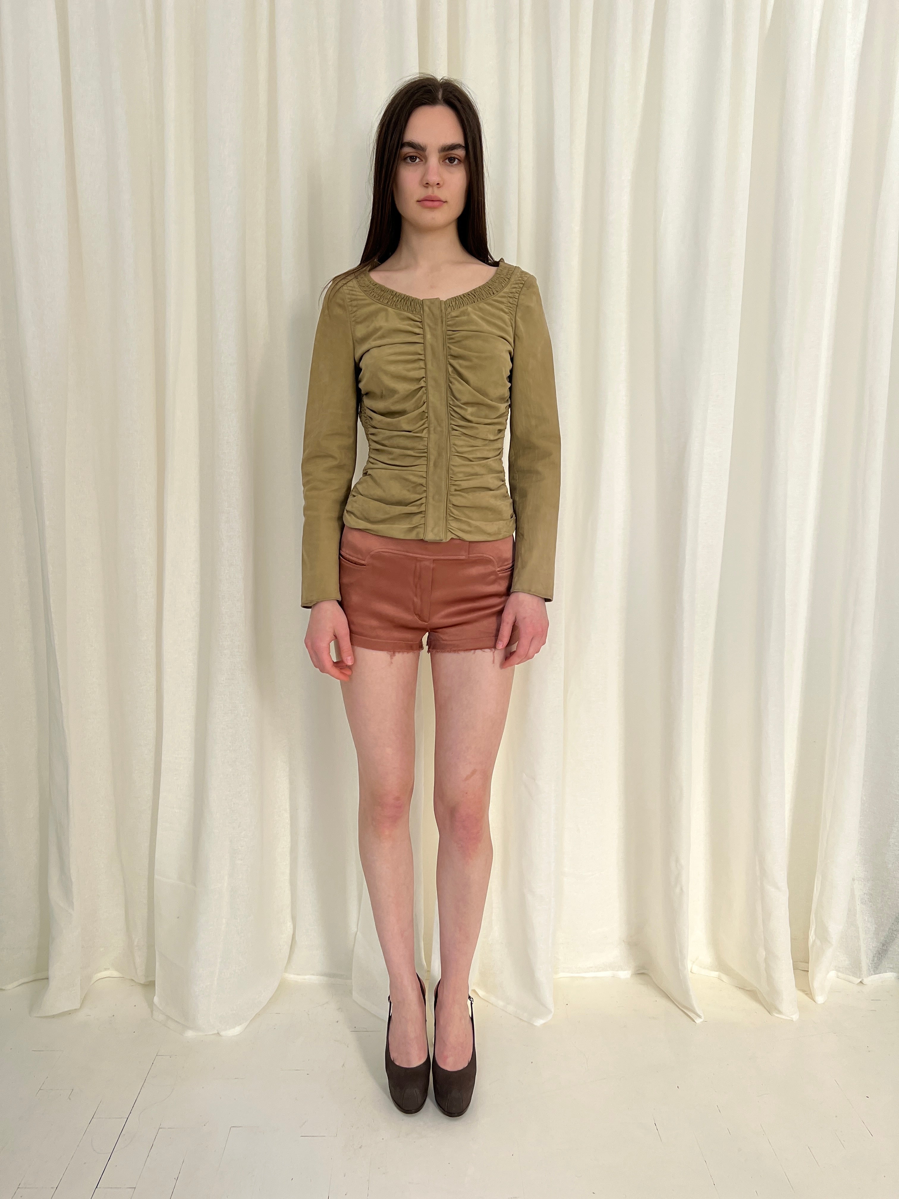 SS03 Gucci Tom Ford gathered jacket
