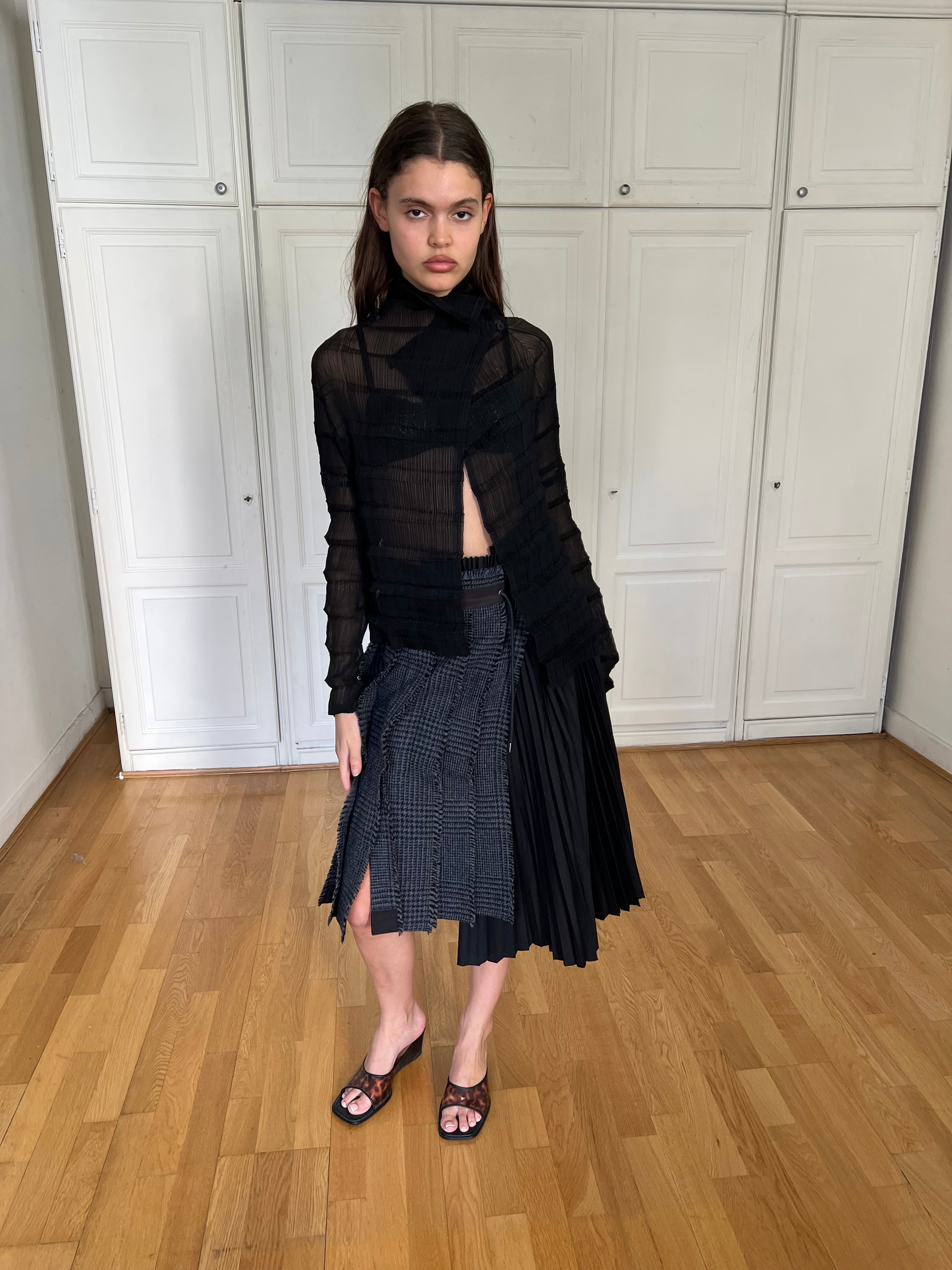 Sacai FW18 Runway Skirt