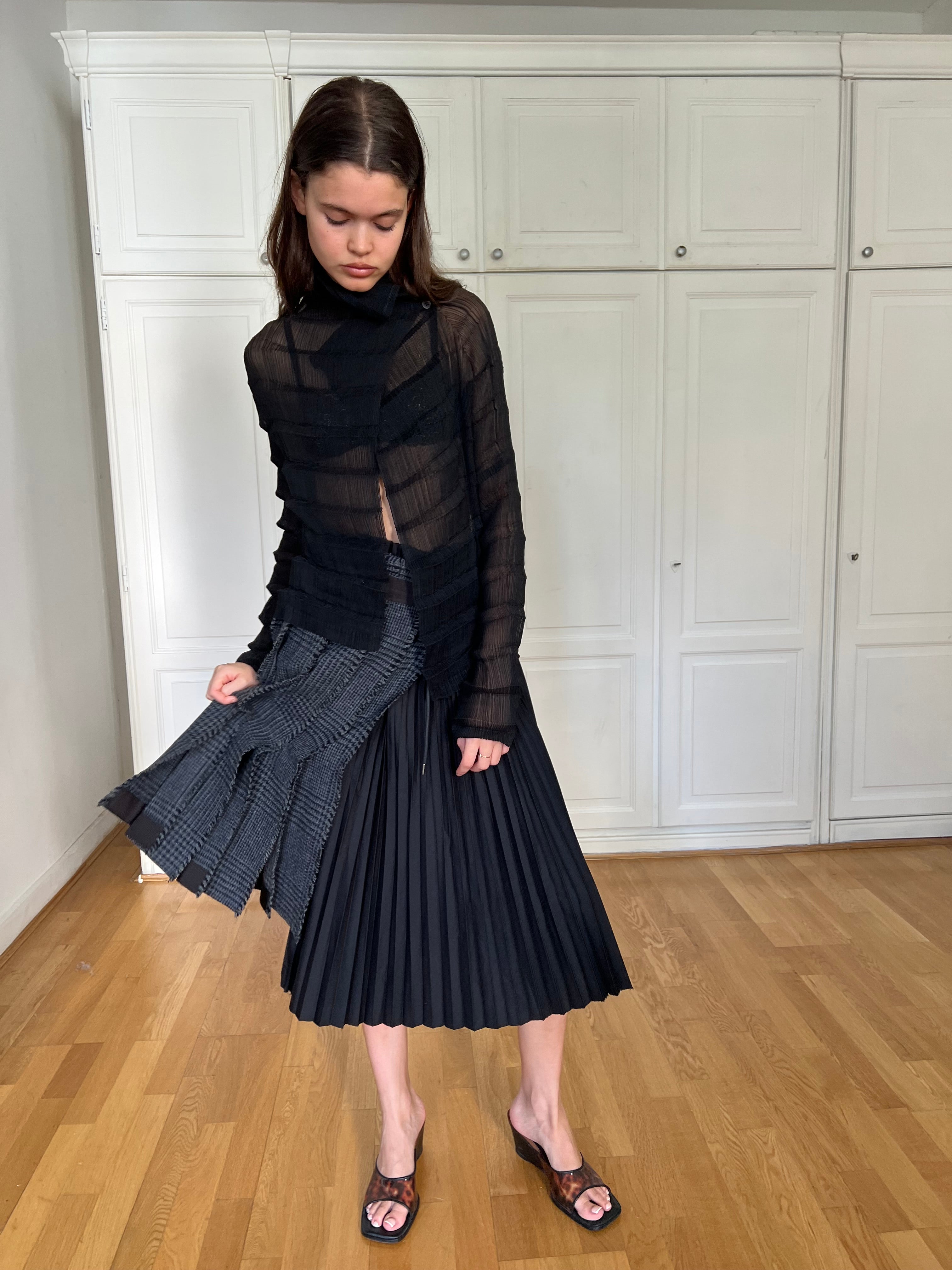 Sacai FW18 Runway Skirt