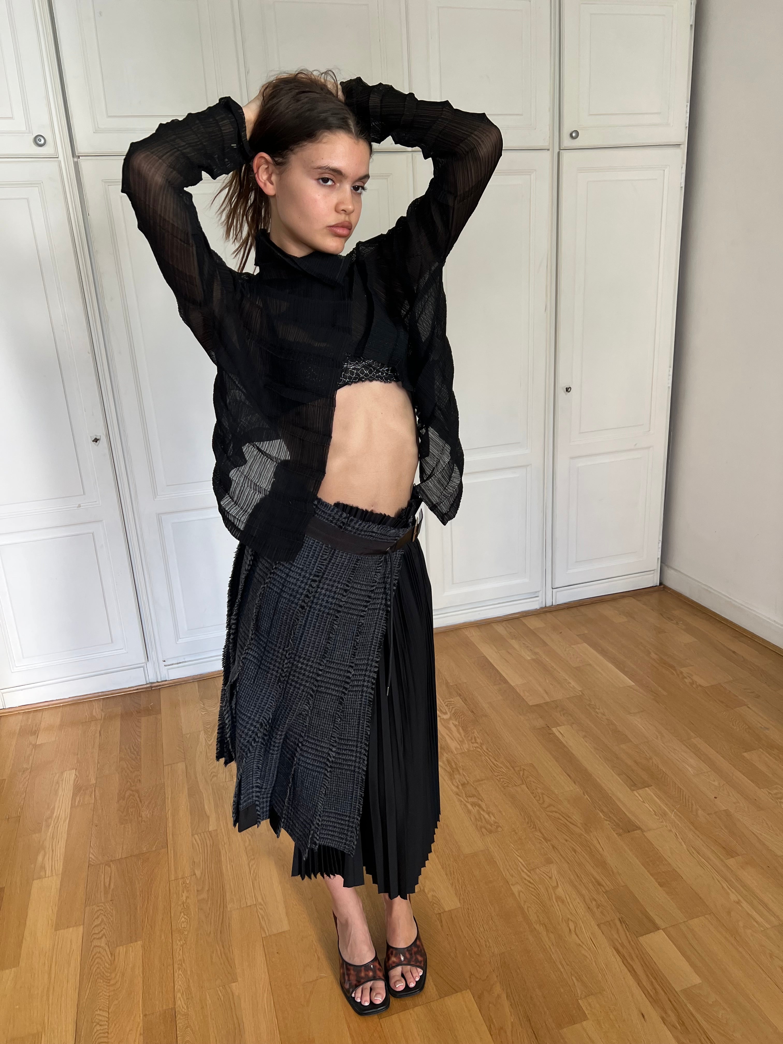 Sacai FW18 Runway Skirt